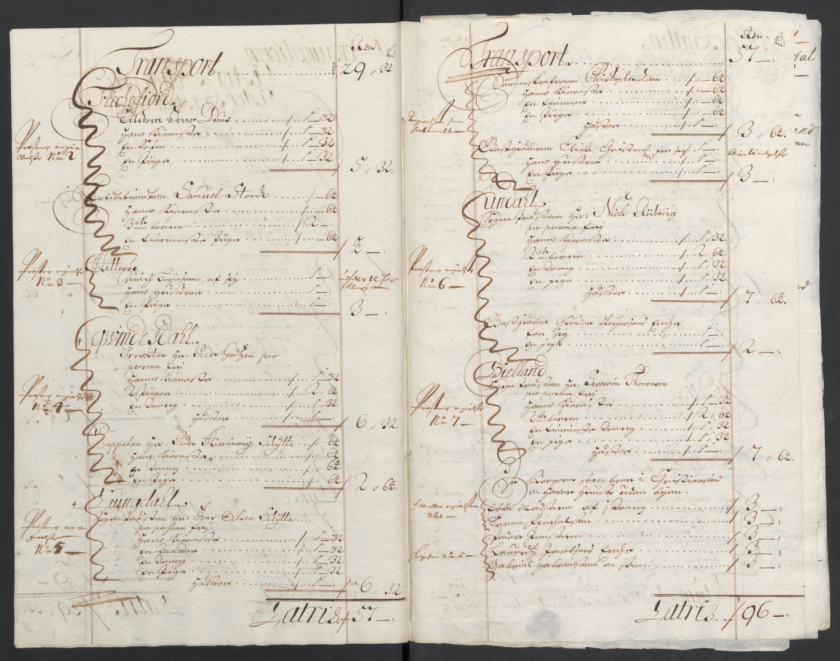 Rentekammeret inntil 1814, Reviderte regnskaper, Fogderegnskap, RA/EA-4092/R43/L2546: Fogderegnskap Lista og Mandal, 1696-1697, s. 66