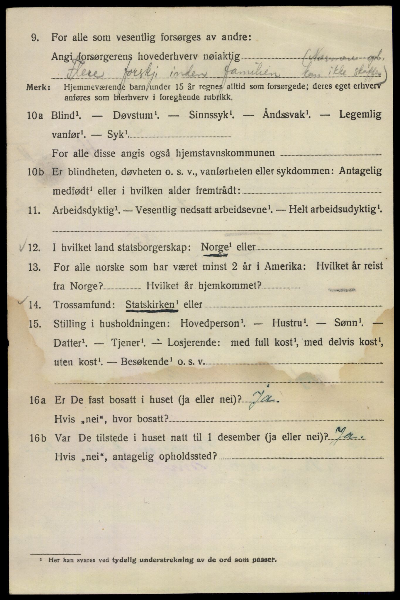 SAO, Folketelling 1920 for 0301 Kristiania kjøpstad, 1920, s. 405526