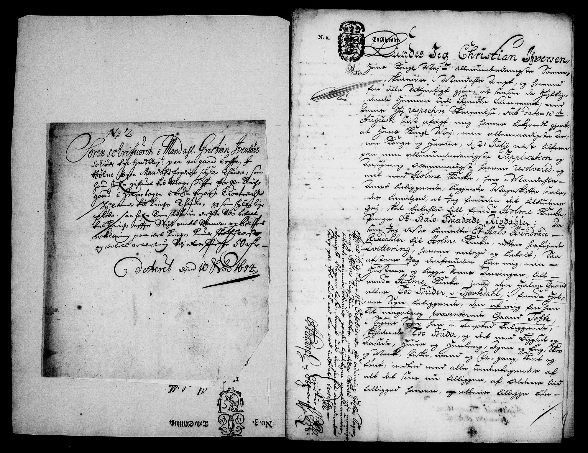 Rentekammeret inntil 1814, Realistisk ordnet avdeling, AV/RA-EA-4070/On/L0009: [Jj 9]: Forskjellige skjøter og makeskifter med kirker og prestebord. Ervervelsen av Vallø saltverks eiendommer, 1650-1758, s. 14