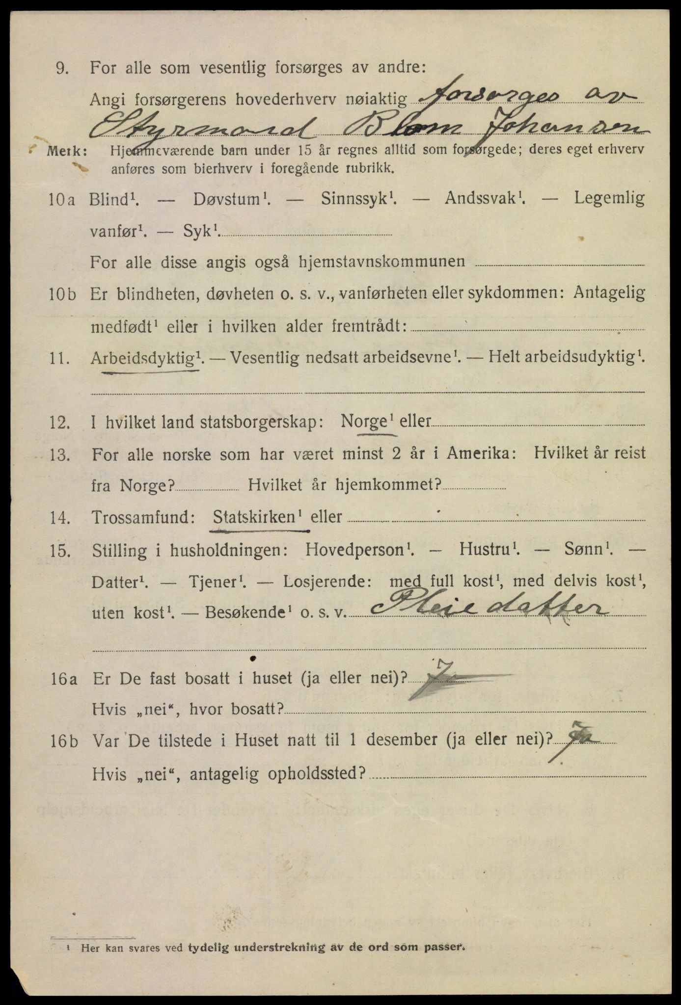 SAKO, Folketelling 1920 for 0801 Kragerø kjøpstad, 1920, s. 5744