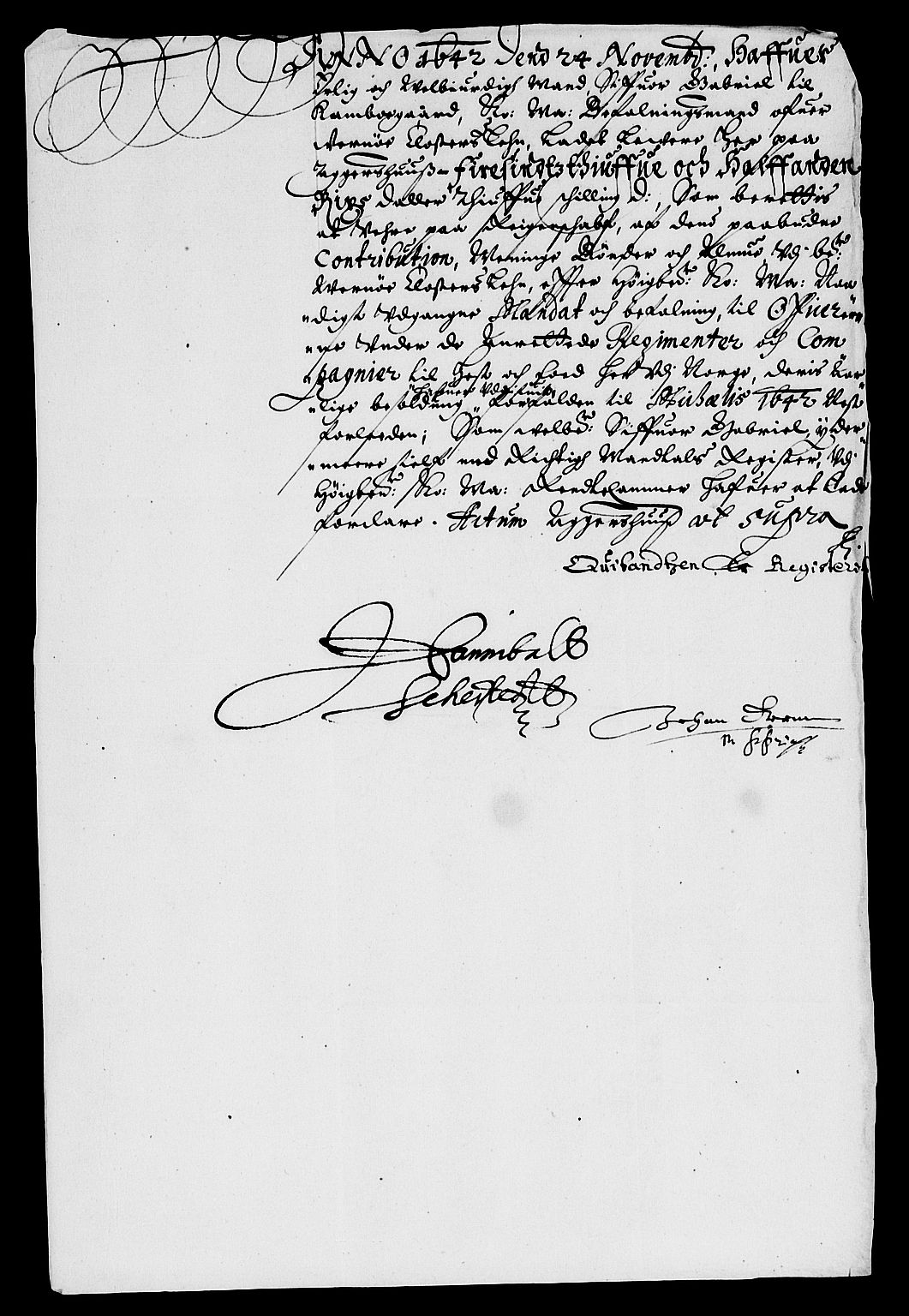 Rentekammeret inntil 1814, Reviderte regnskaper, Lensregnskaper, AV/RA-EA-5023/R/Rb/Rbg/L0006: Verne kloster len, 1641-1644