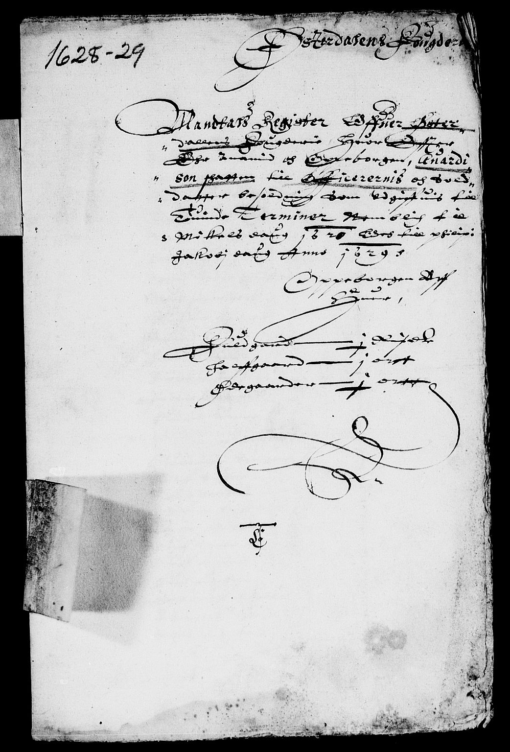 Rentekammeret inntil 1814, Reviderte regnskaper, Lensregnskaper, AV/RA-EA-5023/R/Rb/Rba/L0092: Akershus len, 1628-1629