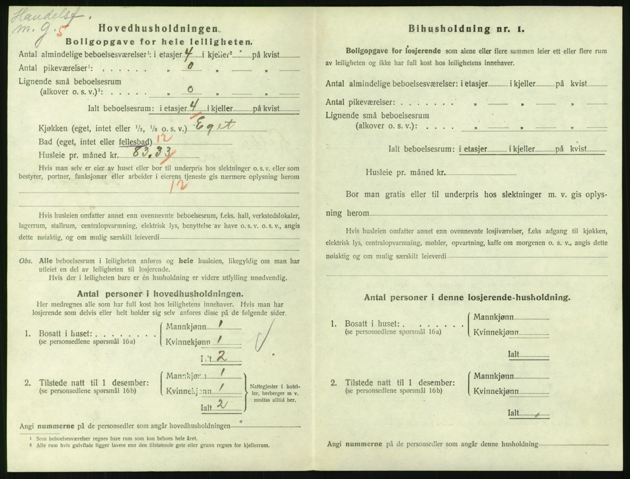 SAH, Folketelling 1920 for 0501 Lillehammer kjøpstad, 1920, s. 1847