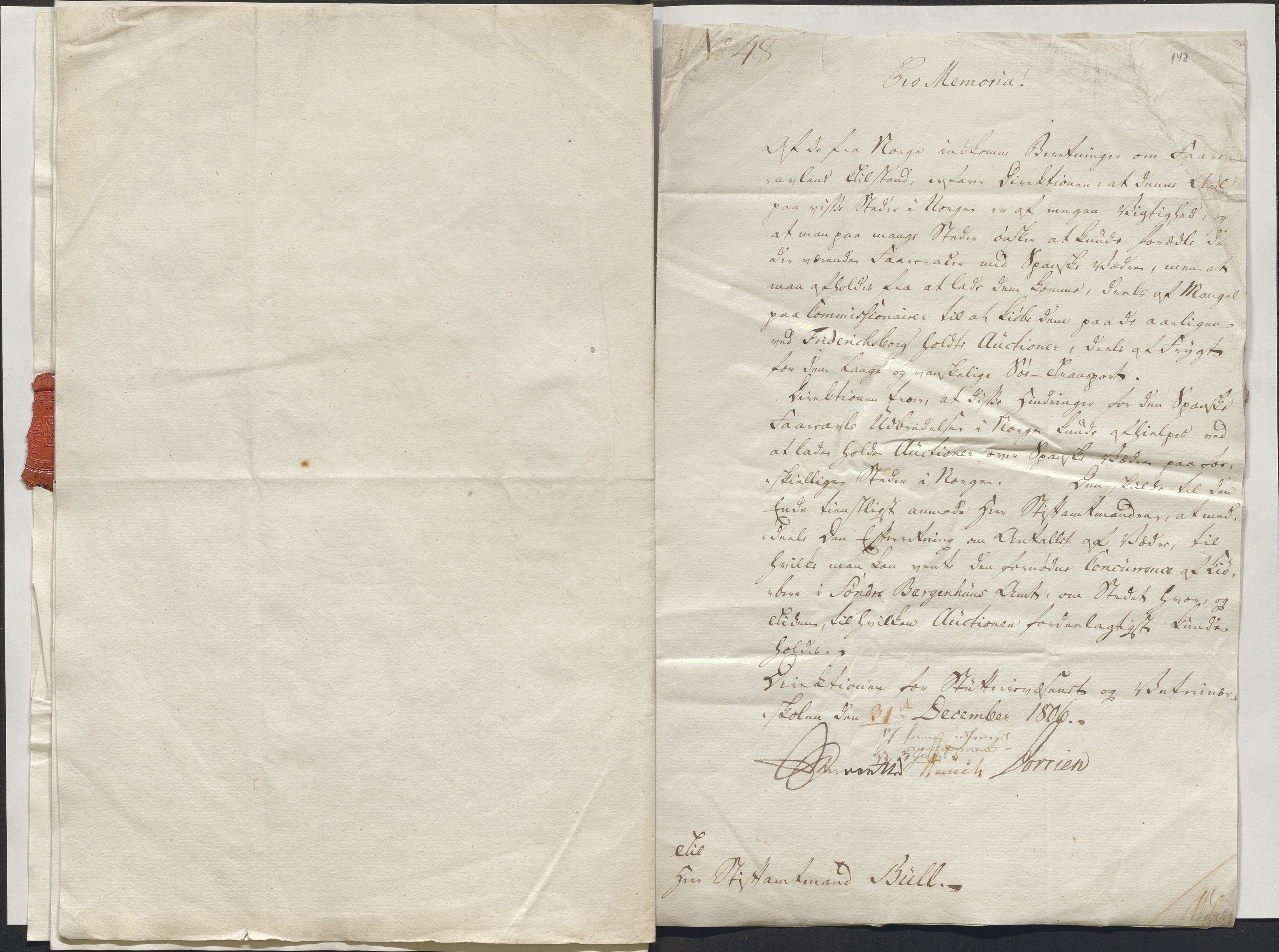 Stiftamtmannen i Bergen, AV/SAB-A-100006/E/Ea/0164 / Lnr. 552 - Direksjonen for Stutterivesenet og Veterinærskolen, 1799-1813, s. 31