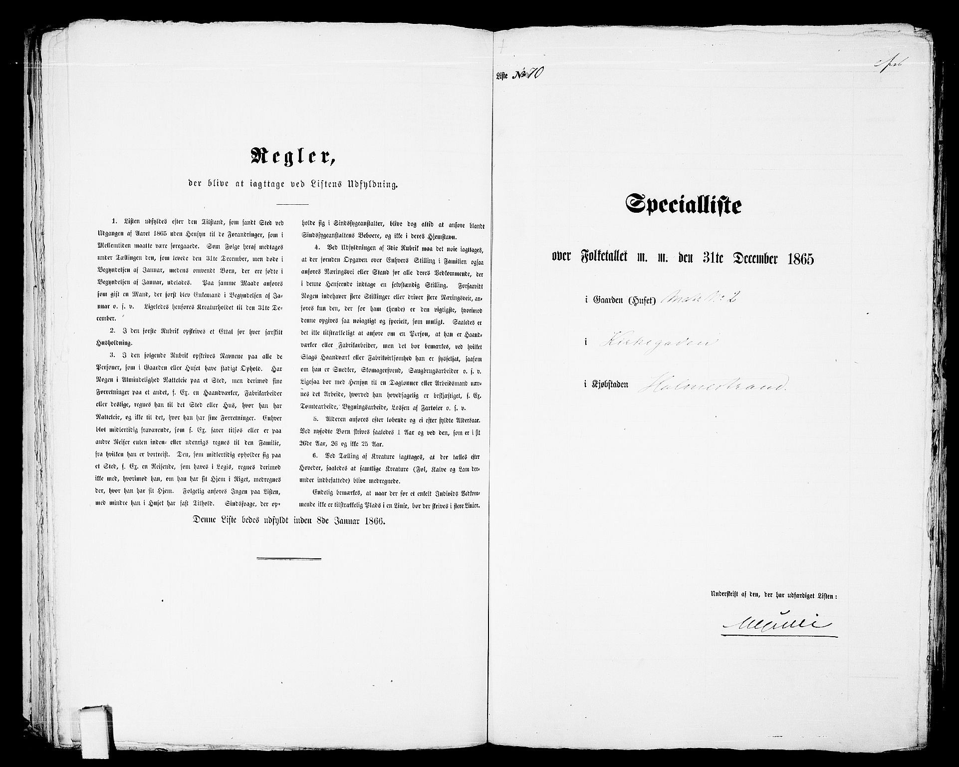 RA, Folketelling 1865 for 0702B Botne prestegjeld, Holmestrand kjøpstad, 1865, s. 147
