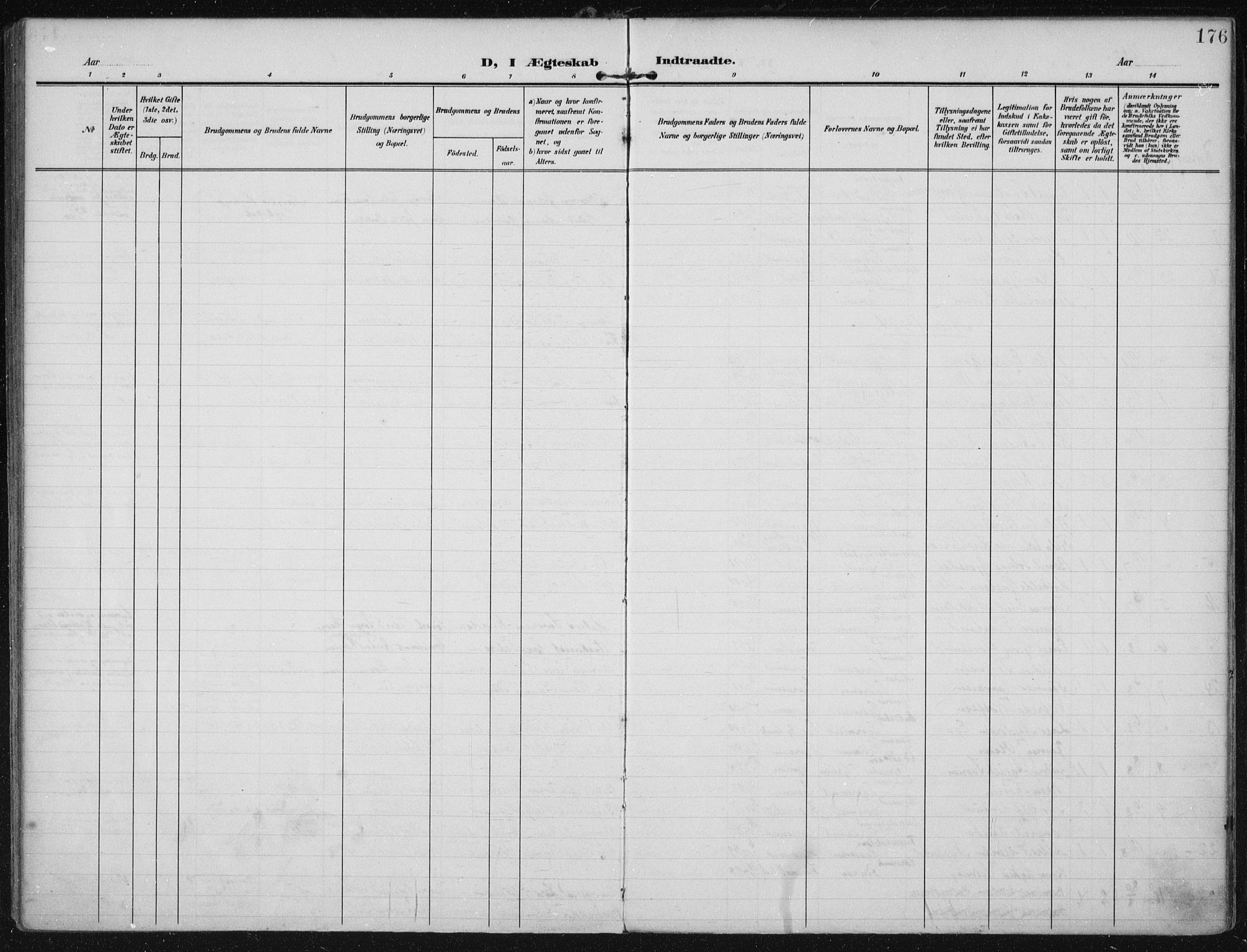 Eigersund sokneprestkontor, SAST/A-101807/S08/L0022: Ministerialbok nr. A 21, 1905-1928, s. 176