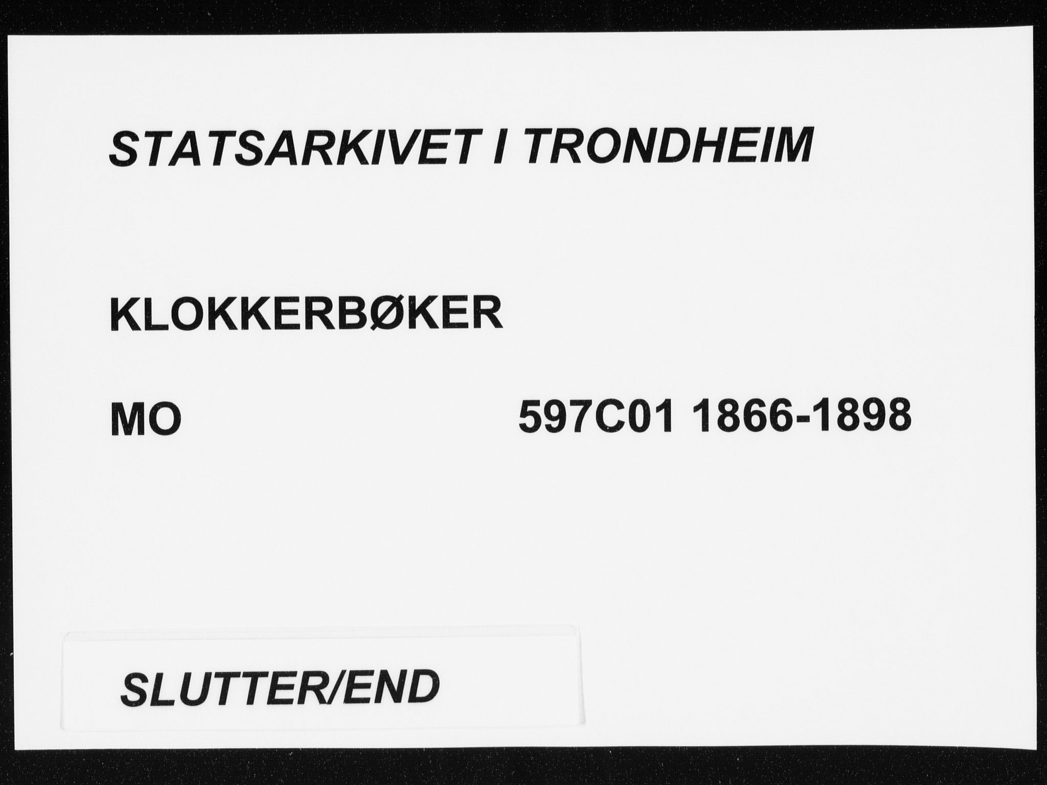 Ministerialprotokoller, klokkerbøker og fødselsregistre - Møre og Romsdal, AV/SAT-A-1454/597/L1064: Klokkerbok nr. 597C01, 1866-1898