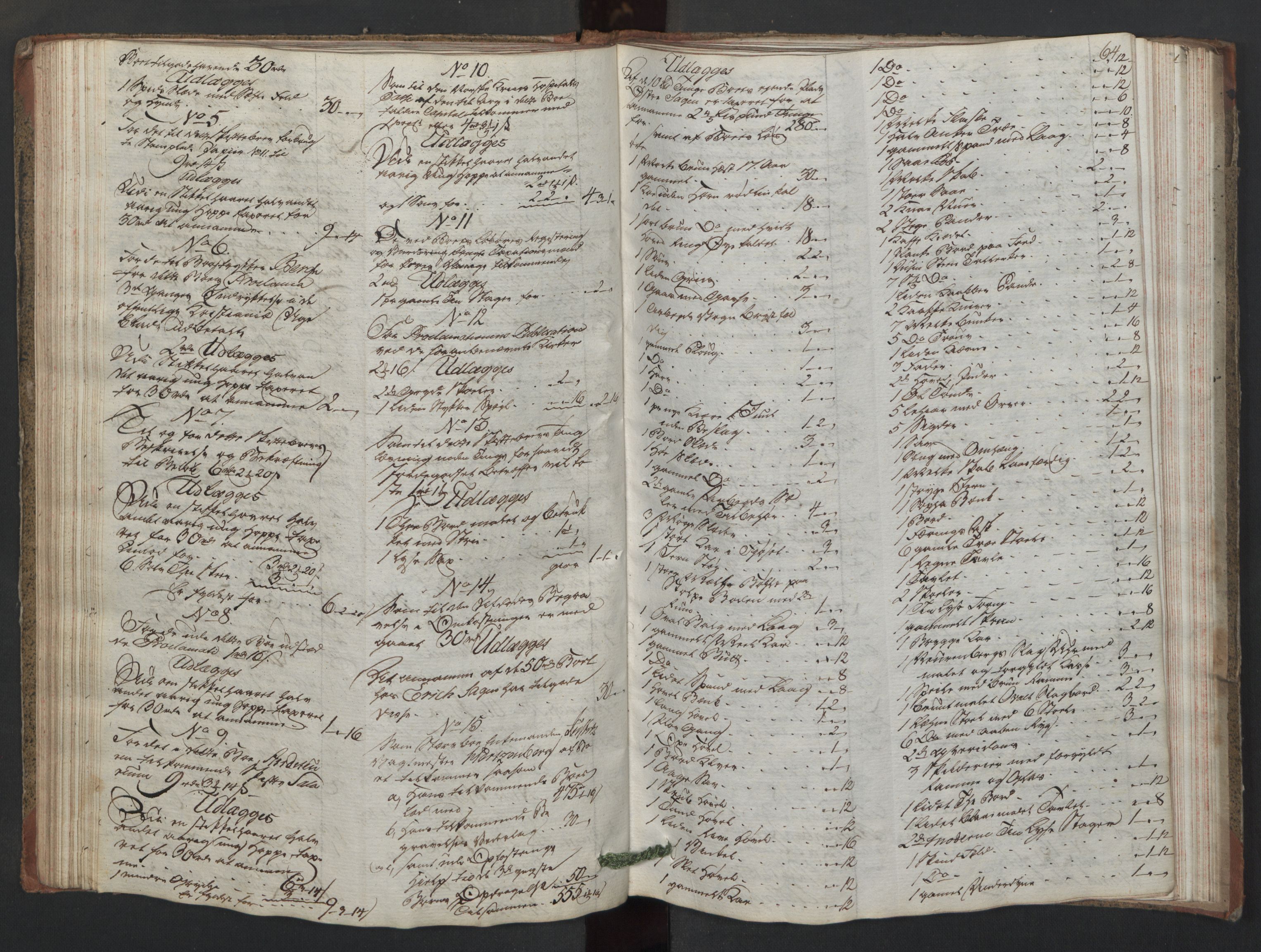 Forsvaret, Generalauditøren, AV/RA-RAFA-1772/F/Fj/Fjc/L0008: Skifteprotokol for akershusiske dragonregiment, 1801-1812, s. 63b-64a