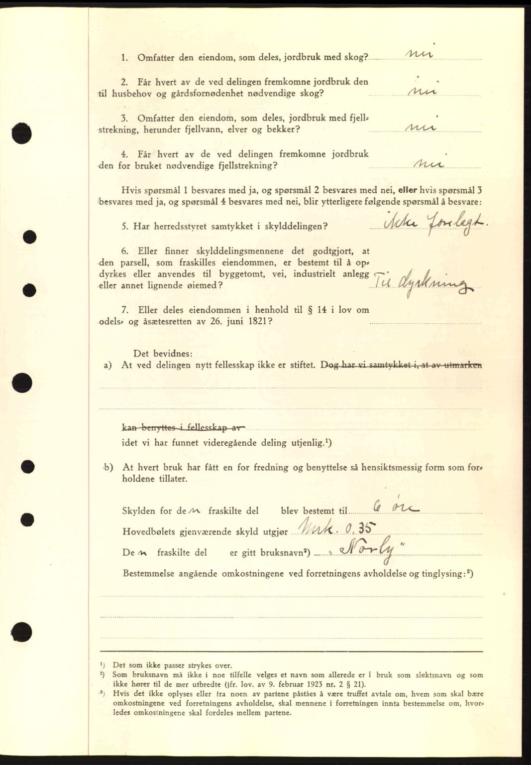 Nordre Sunnmøre sorenskriveri, AV/SAT-A-0006/1/2/2C/2Ca: Pantebok nr. A9, 1940-1940, Dagboknr: 1228/1940