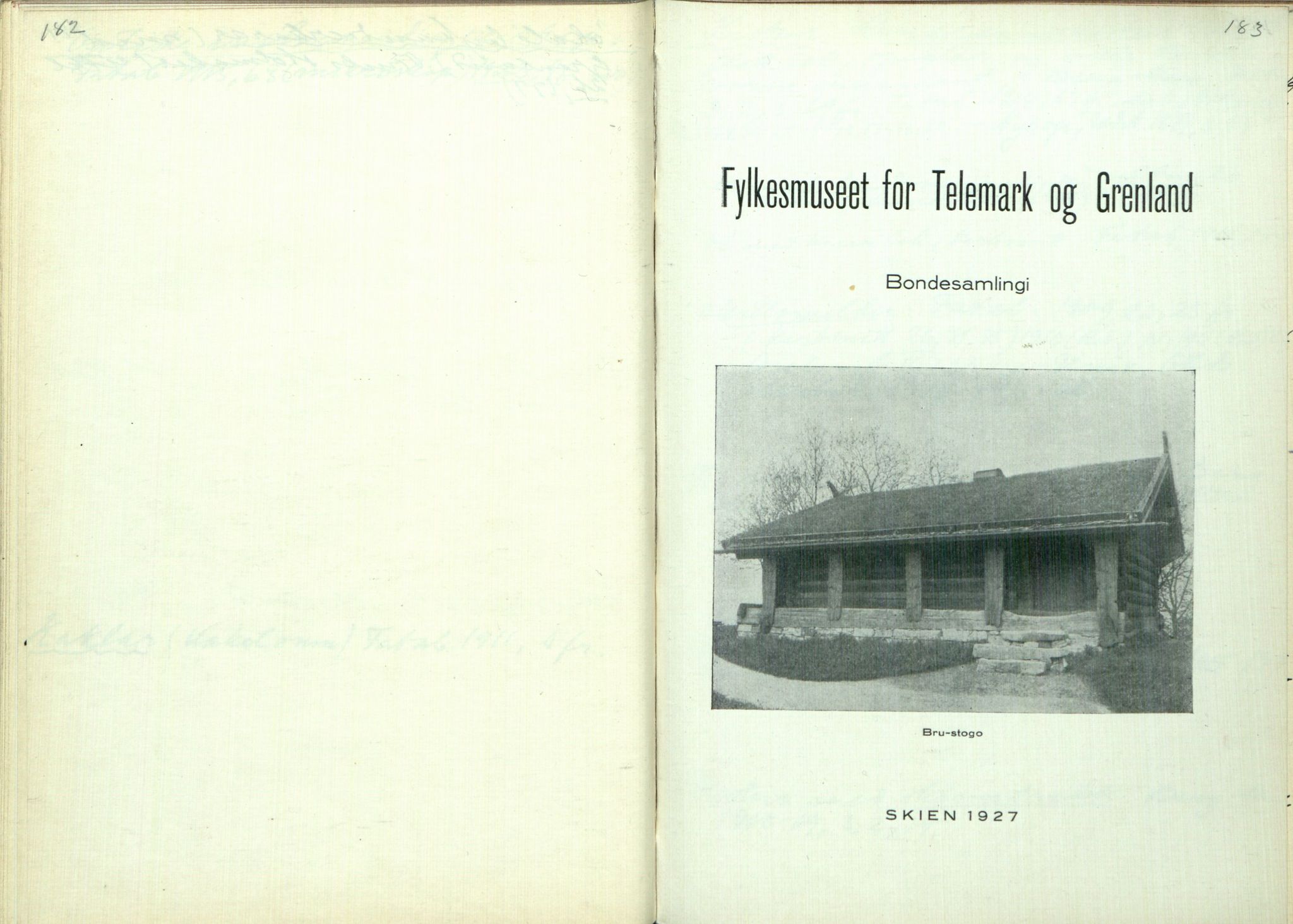 Rikard Berge, TEMU/TGM-A-1003/H/L0097: 97: Utklypp. Register ll, 1927, s. 182-183