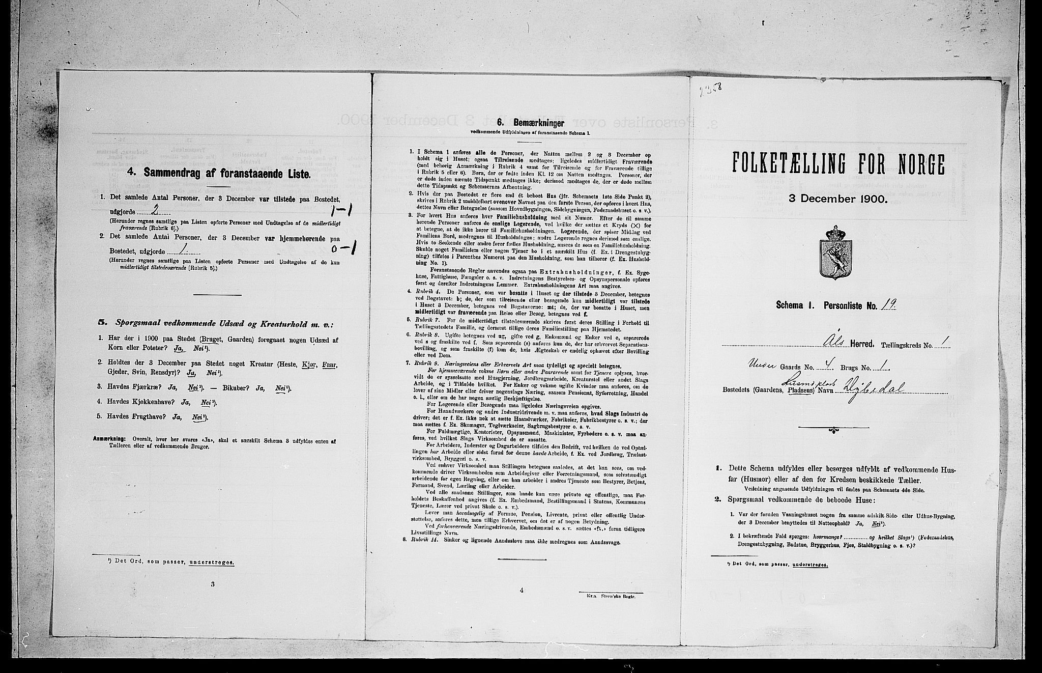 RA, Folketelling 1900 for 0619 Ål herred, 1900, s. 145