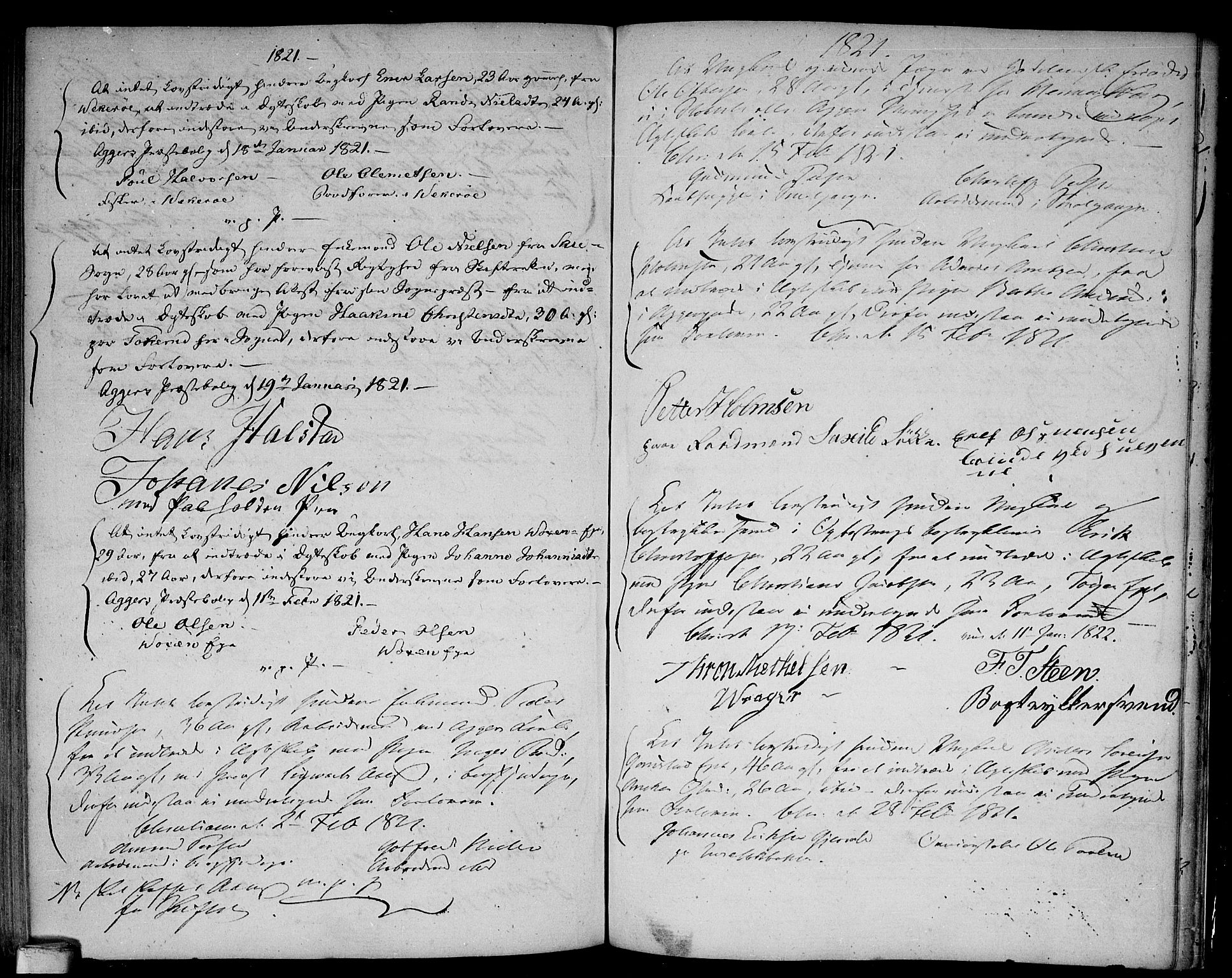 Aker prestekontor kirkebøker, SAO/A-10861/L/L0005: Forlovererklæringer nr. 5, 1796-1821