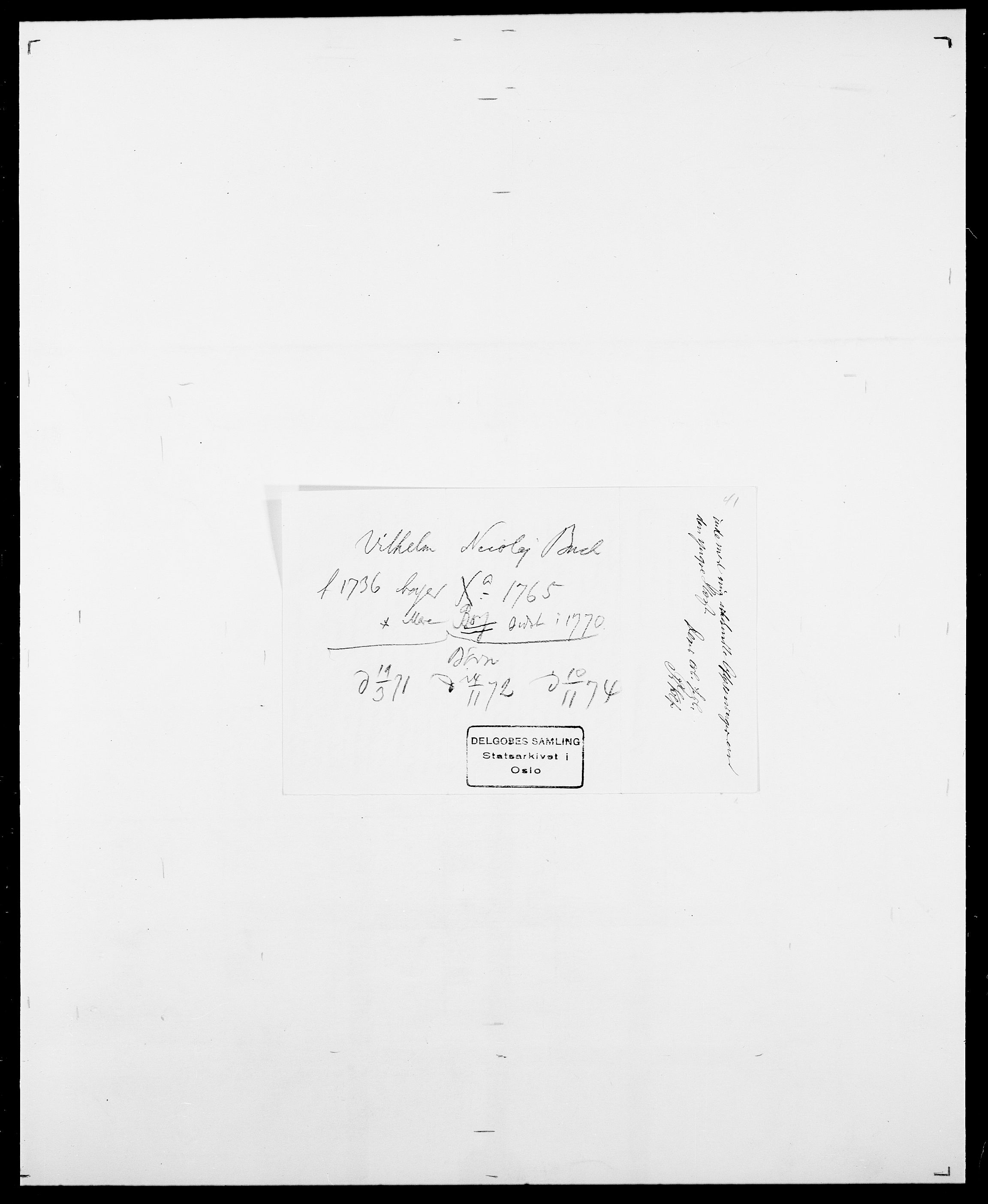 Delgobe, Charles Antoine - samling, AV/SAO-PAO-0038/D/Da/L0007: Buaas - Caphengst, s. 20
