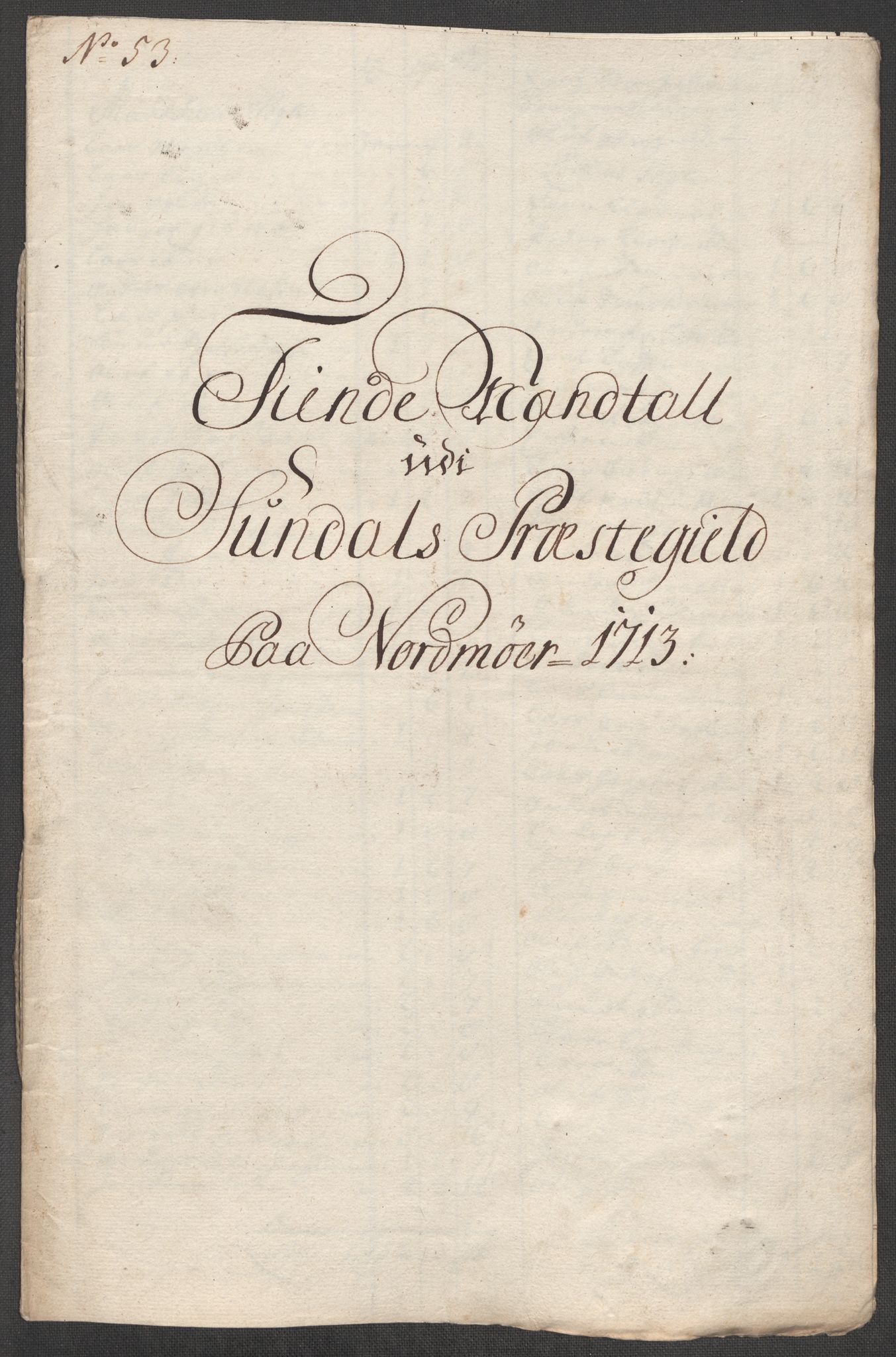 Rentekammeret inntil 1814, Reviderte regnskaper, Fogderegnskap, AV/RA-EA-4092/R56/L3747: Fogderegnskap Nordmøre, 1713, s. 258