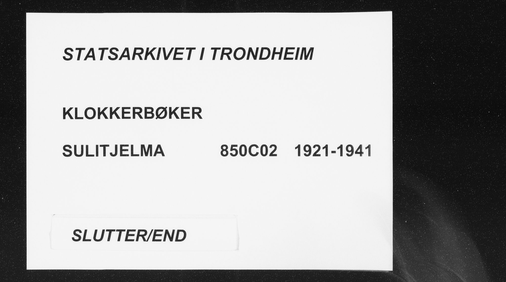 Ministerialprotokoller, klokkerbøker og fødselsregistre - Nordland, AV/SAT-A-1459/850/L0718: Klokkerbok nr. 850C02, 1921-1941