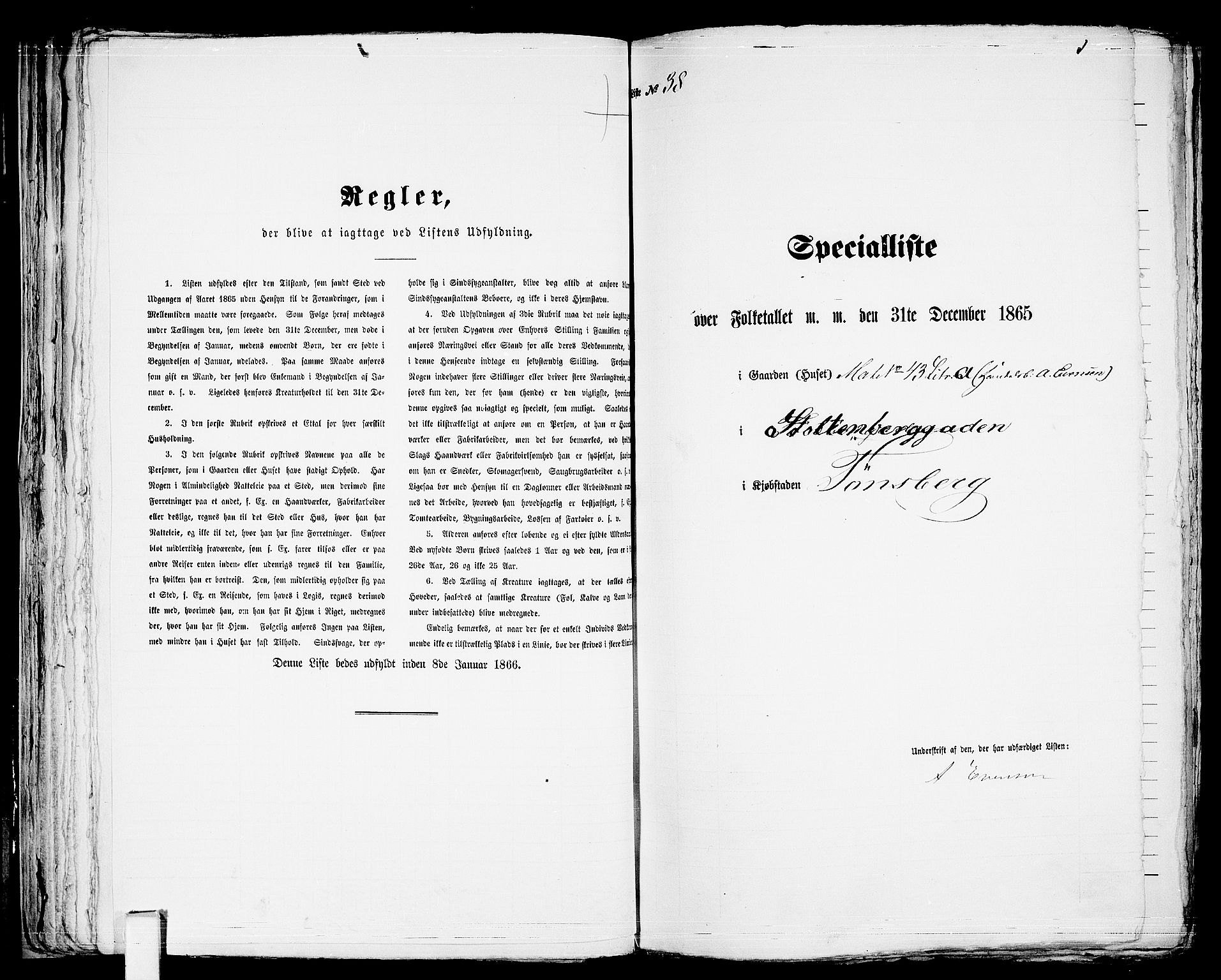 RA, Folketelling 1865 for 0705P Tønsberg prestegjeld, 1865, s. 89