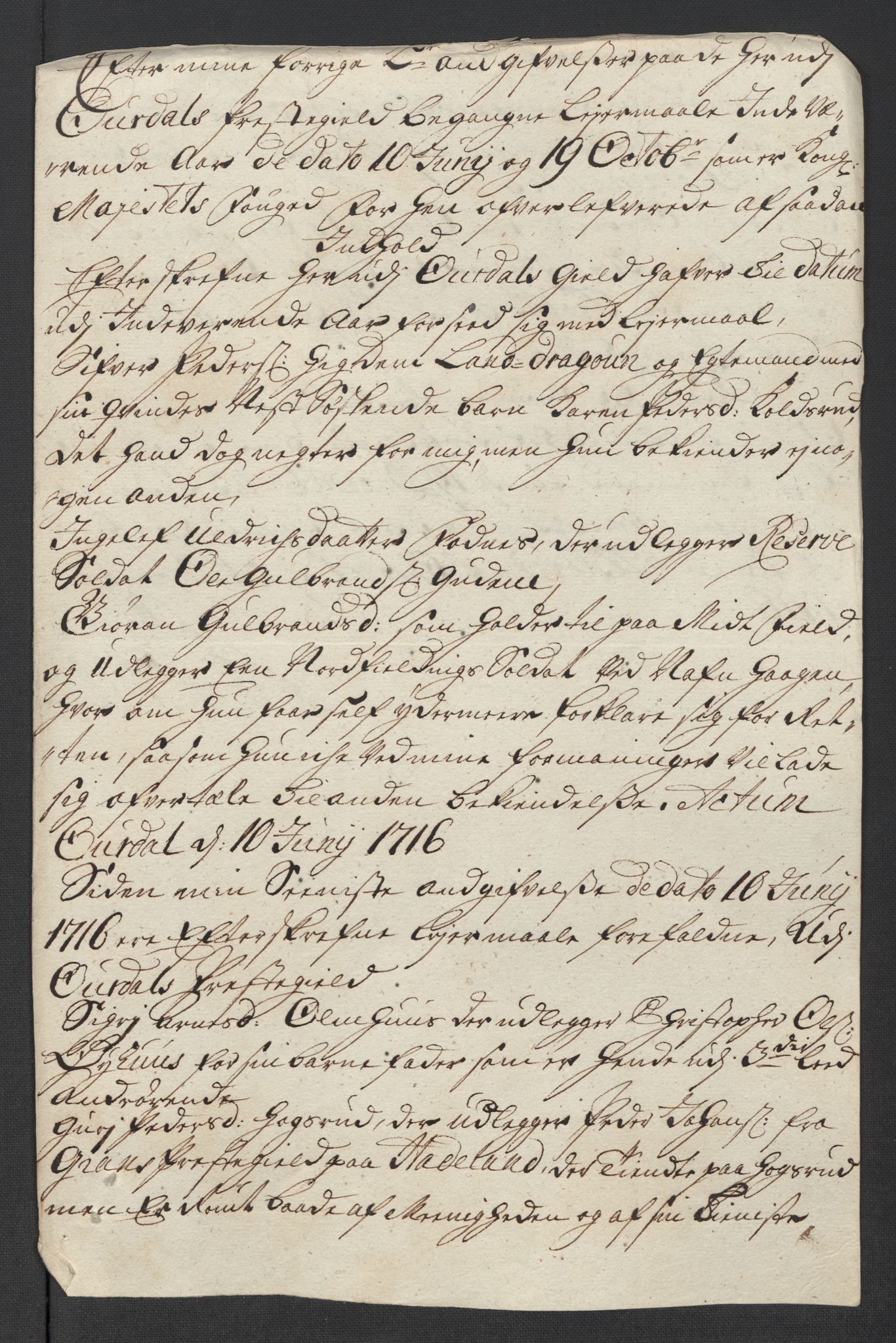 Rentekammeret inntil 1814, Reviderte regnskaper, Fogderegnskap, AV/RA-EA-4092/R18/L1315: Fogderegnskap Hadeland, Toten og Valdres, 1716, s. 321