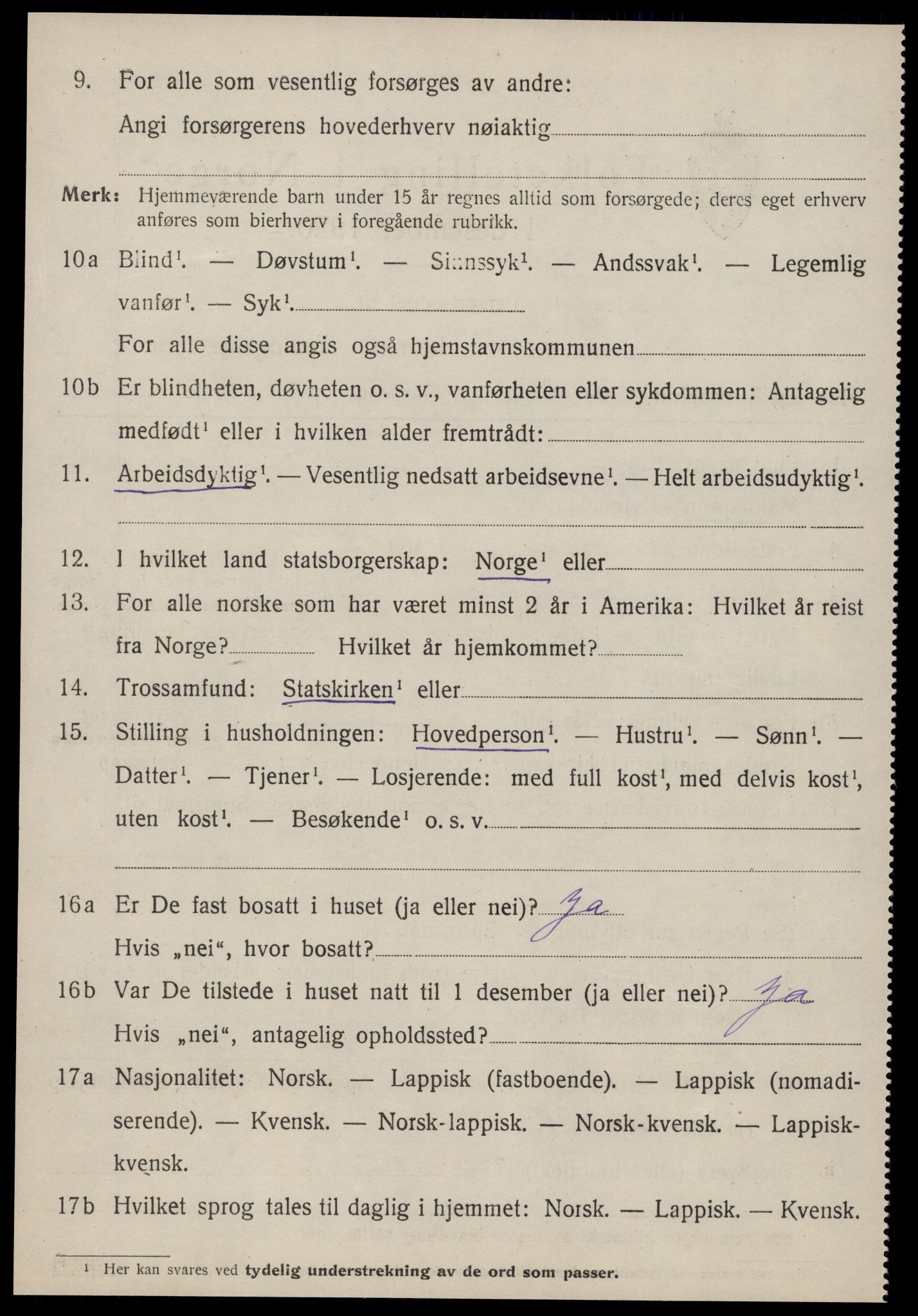 SAT, Folketelling 1920 for 1615 Sandstad herred, 1920, s. 1618