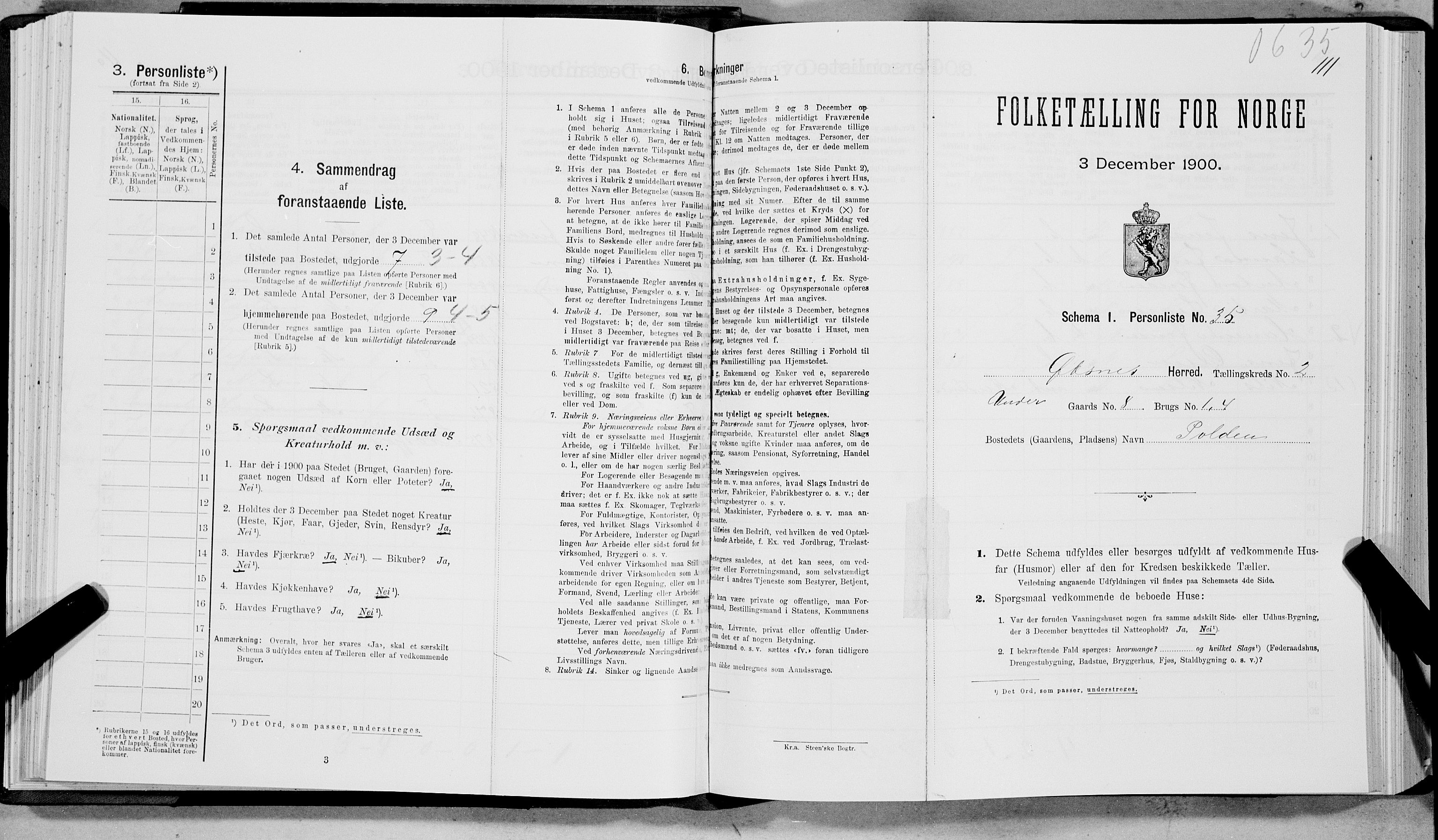 SAT, Folketelling 1900 for 1868 Øksnes herred, 1900, s. 133