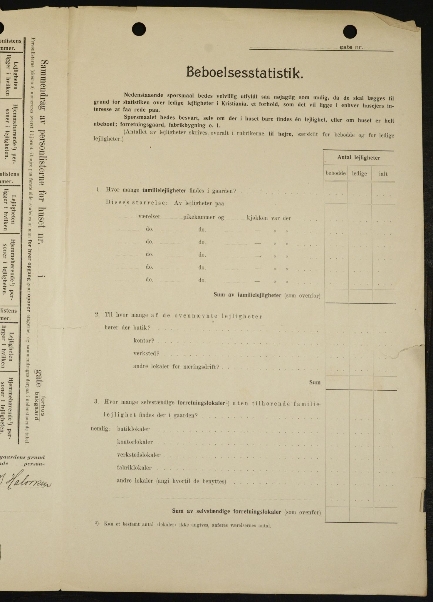 OBA, Kommunal folketelling 1.2.1909 for Kristiania kjøpstad, 1909, s. 76836