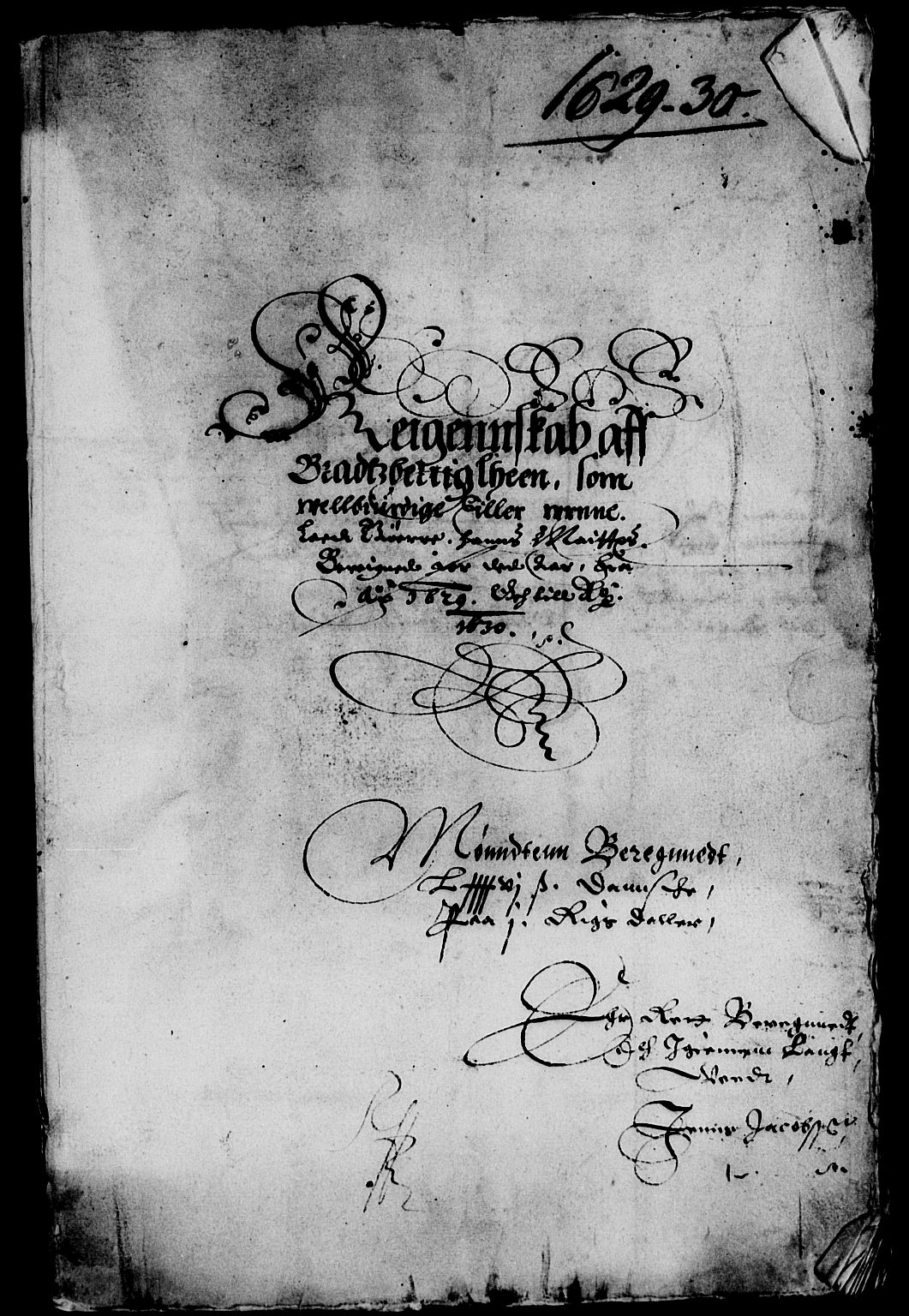 Rentekammeret inntil 1814, Reviderte regnskaper, Lensregnskaper, AV/RA-EA-5023/R/Rb/Rbp/L0013: Bratsberg len, 1628-1630