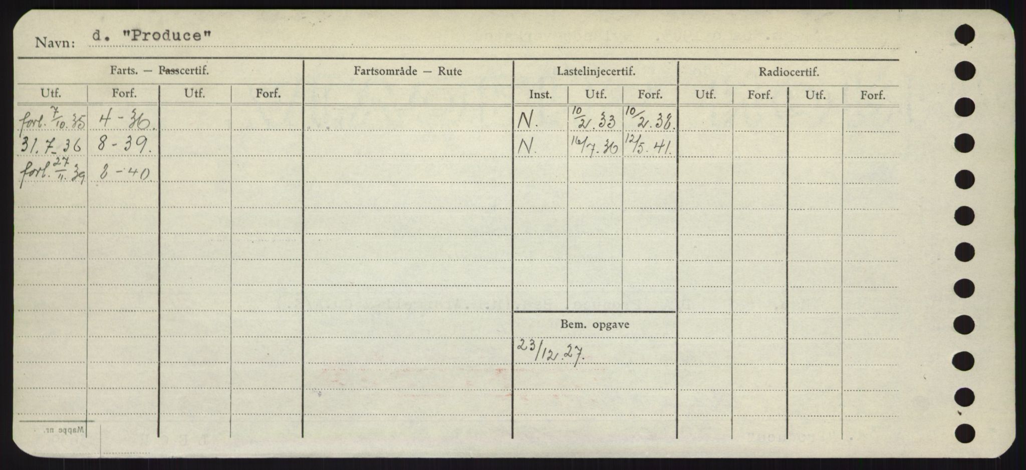 Sjøfartsdirektoratet med forløpere, Skipsmålingen, RA/S-1627/H/Hd/L0029: Fartøy, P, s. 612