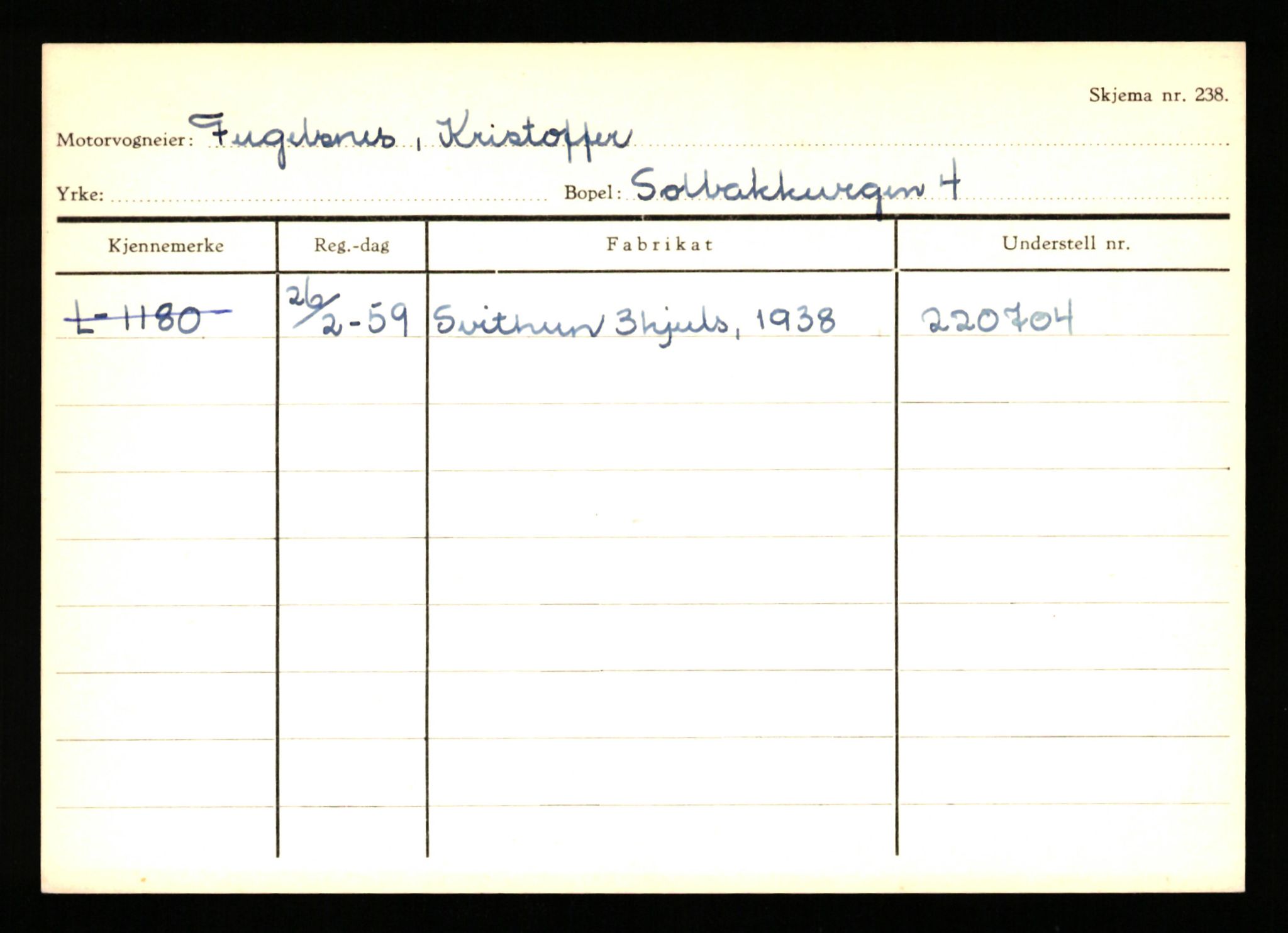 Stavanger trafikkstasjon, AV/SAST-A-101942/0/H/L0010: Fuglestad - Gjestland, 1930-1971, s. 5