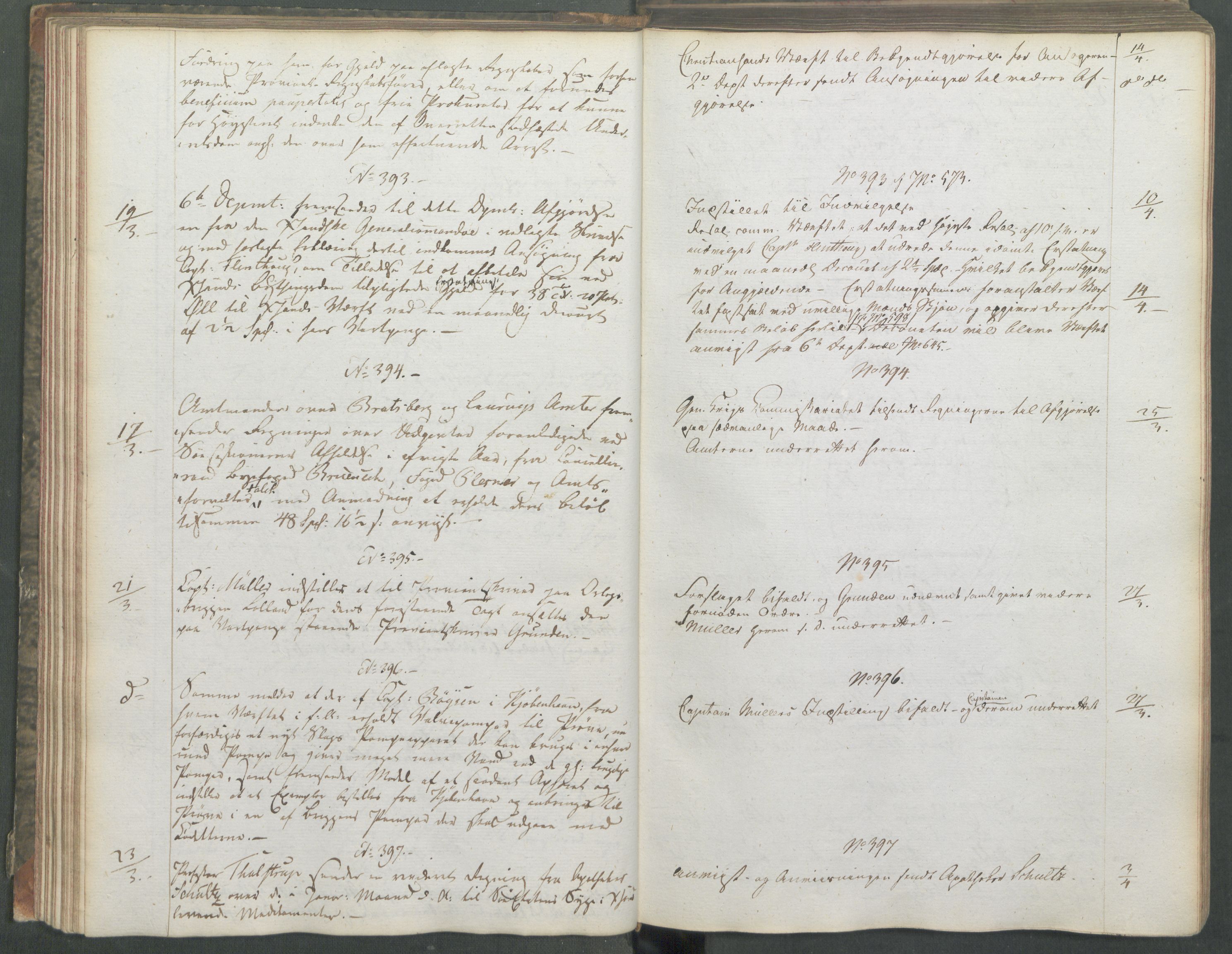 Marinedepartementet/ Marine- og postdepartementet, AV/RA-RAFA-3792/C/L0006: 7de Departements Journal, 1818