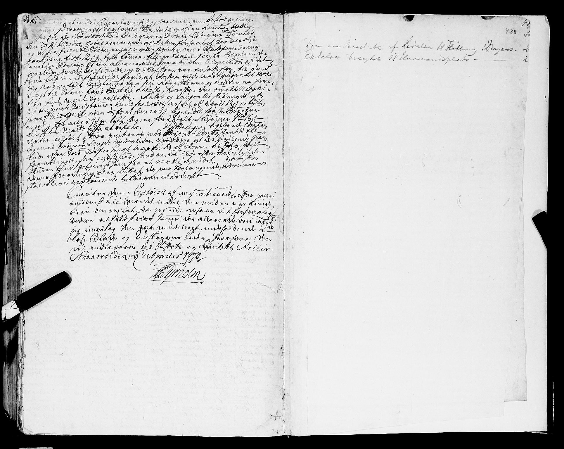 Gauldal sorenskriveri, AV/SAT-A-0014/1/1/1A/L0004: Tingbok 3, 1755-1767, s. 487b-488a