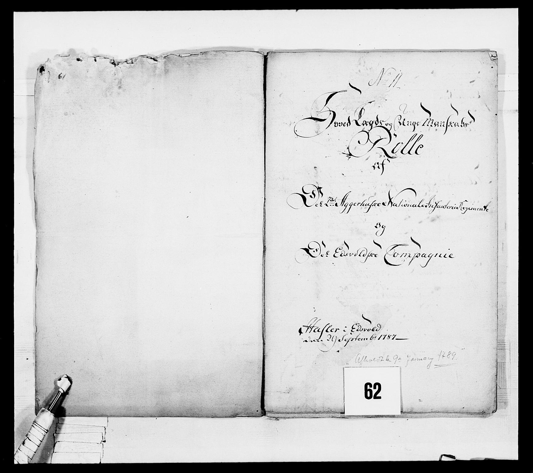 Generalitets- og kommissariatskollegiet, Det kongelige norske kommissariatskollegium, AV/RA-EA-5420/E/Eh/L0044: 2. Akershusiske nasjonale infanteriregiment, 1779-1787, s. 268