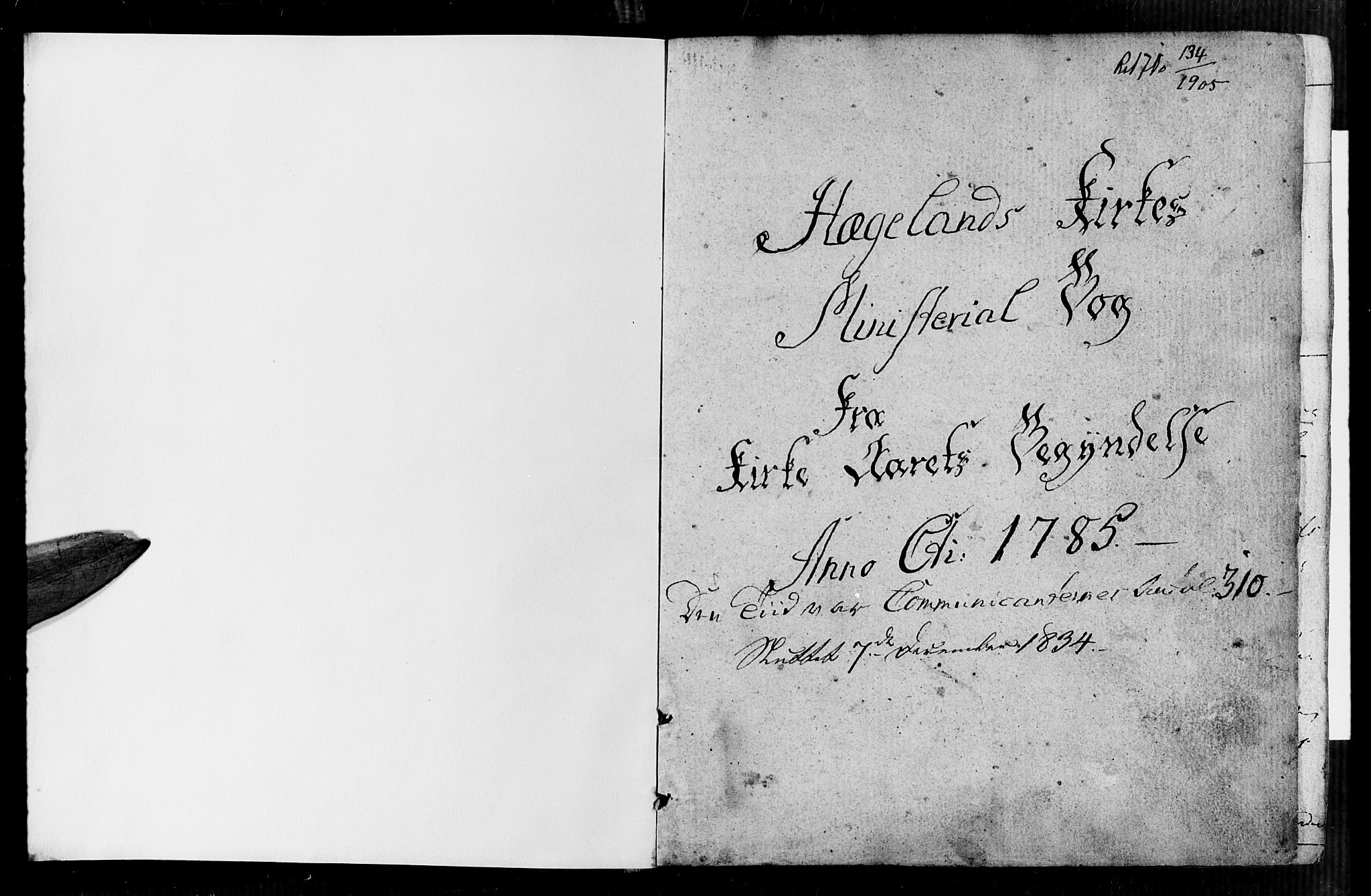 Vennesla sokneprestkontor, SAK/1111-0045/Fa/Faa/L0002: Ministerialbok nr. A 2, 1785-1834