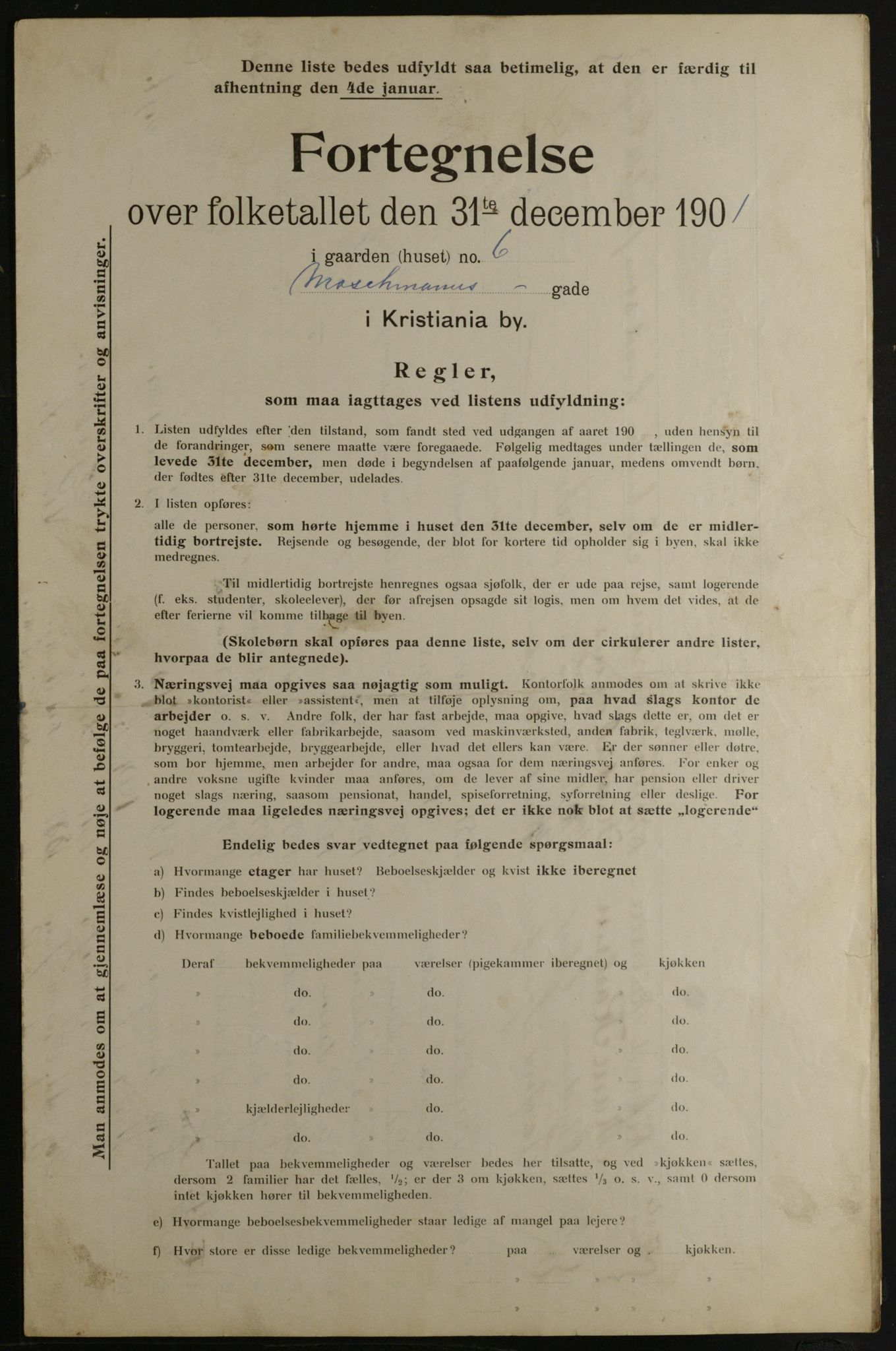 OBA, Kommunal folketelling 31.12.1901 for Kristiania kjøpstad, 1901, s. 5577