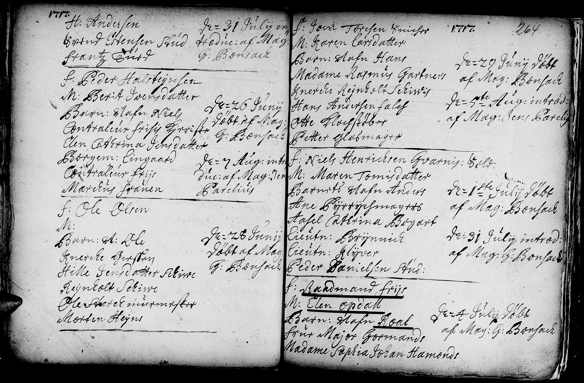 Ministerialprotokoller, klokkerbøker og fødselsregistre - Sør-Trøndelag, SAT/A-1456/601/L0035: Ministerialbok nr. 601A03, 1713-1728, s. 264