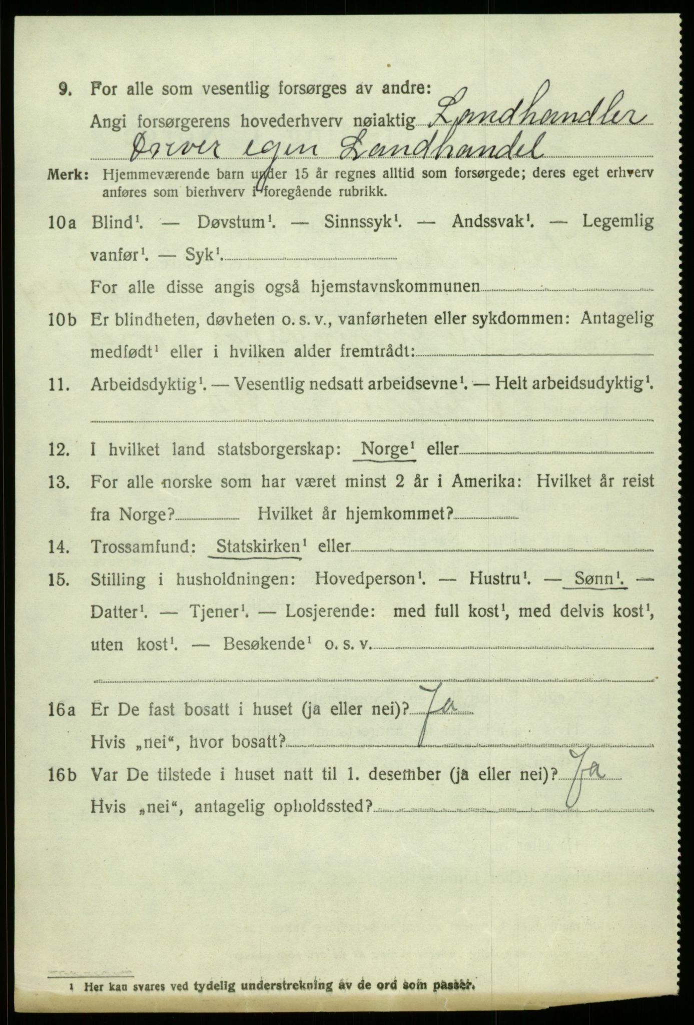 SAB, Folketelling 1920 for 1238 Kvam herred, 1920, s. 2946
