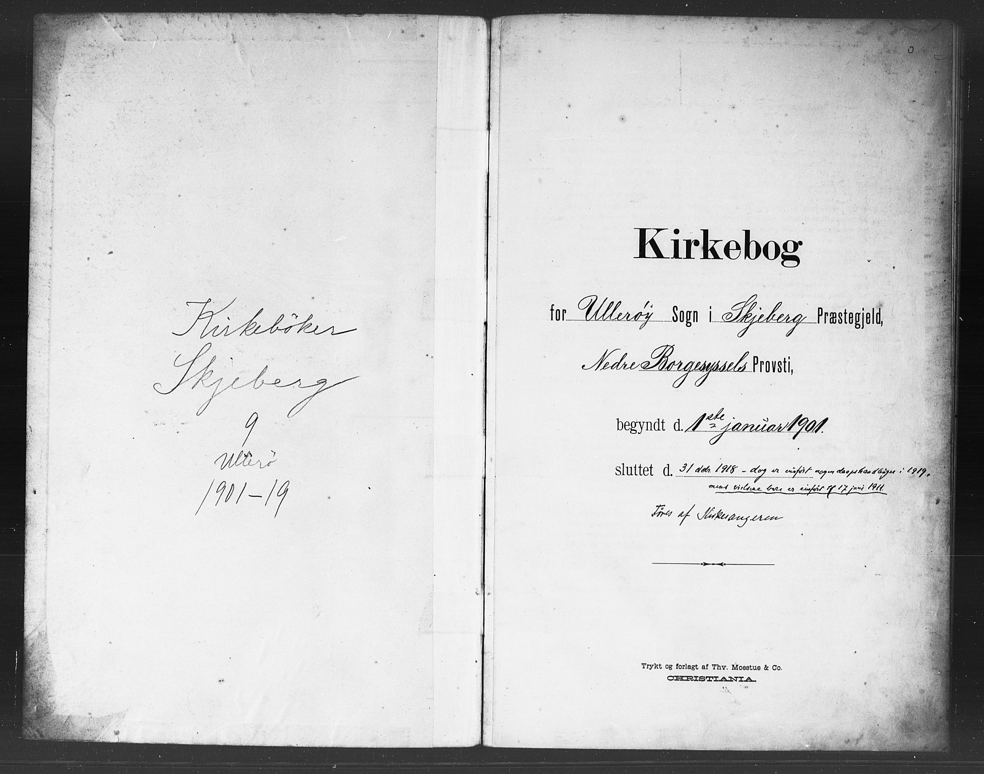 Skjeberg prestekontor Kirkebøker, AV/SAO-A-10923/G/Gb/L0001: Klokkerbok nr. II 1, 1901-1919