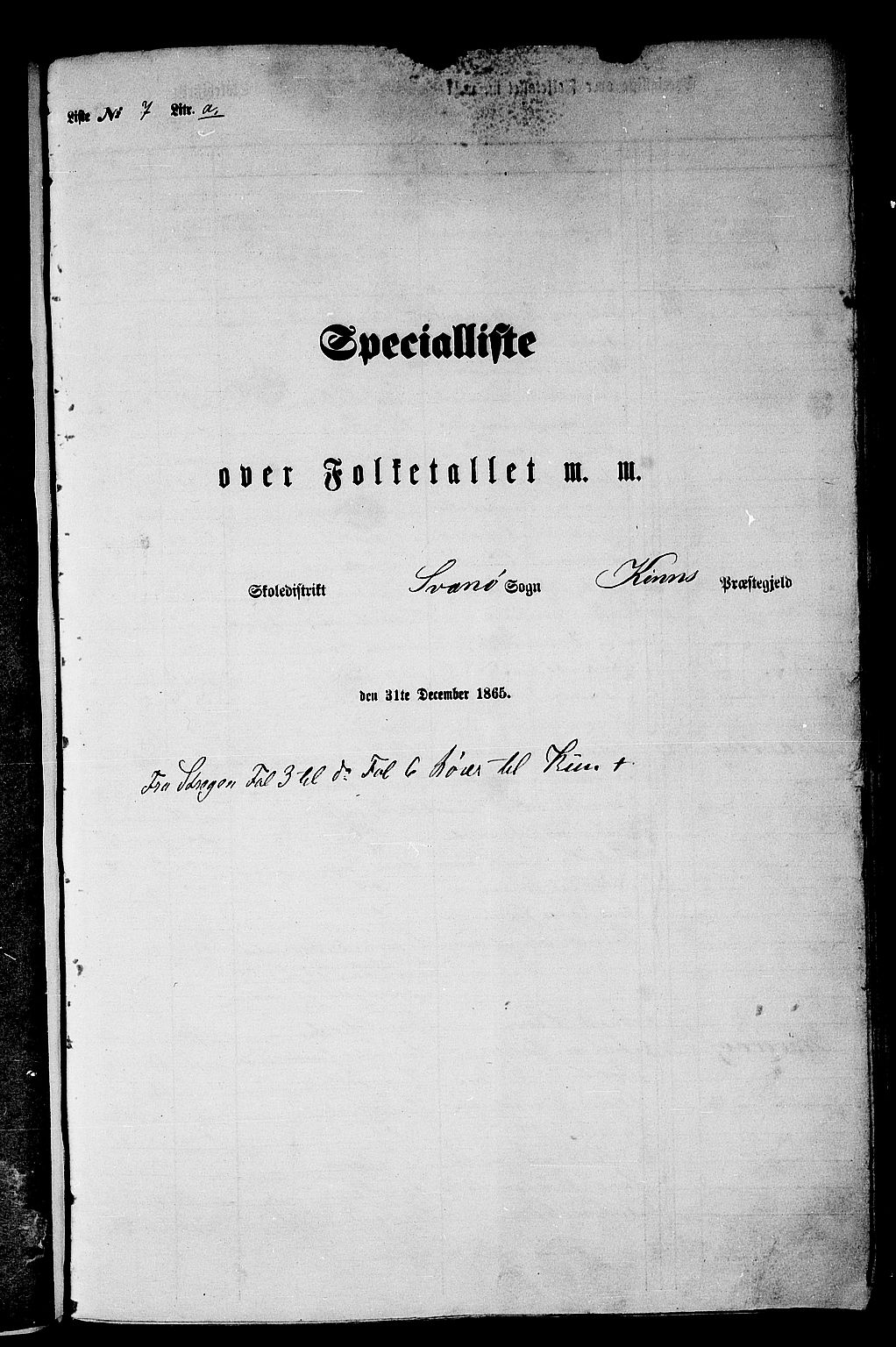 RA, Folketelling 1865 for 1437P Kinn prestegjeld, 1865, s. 128