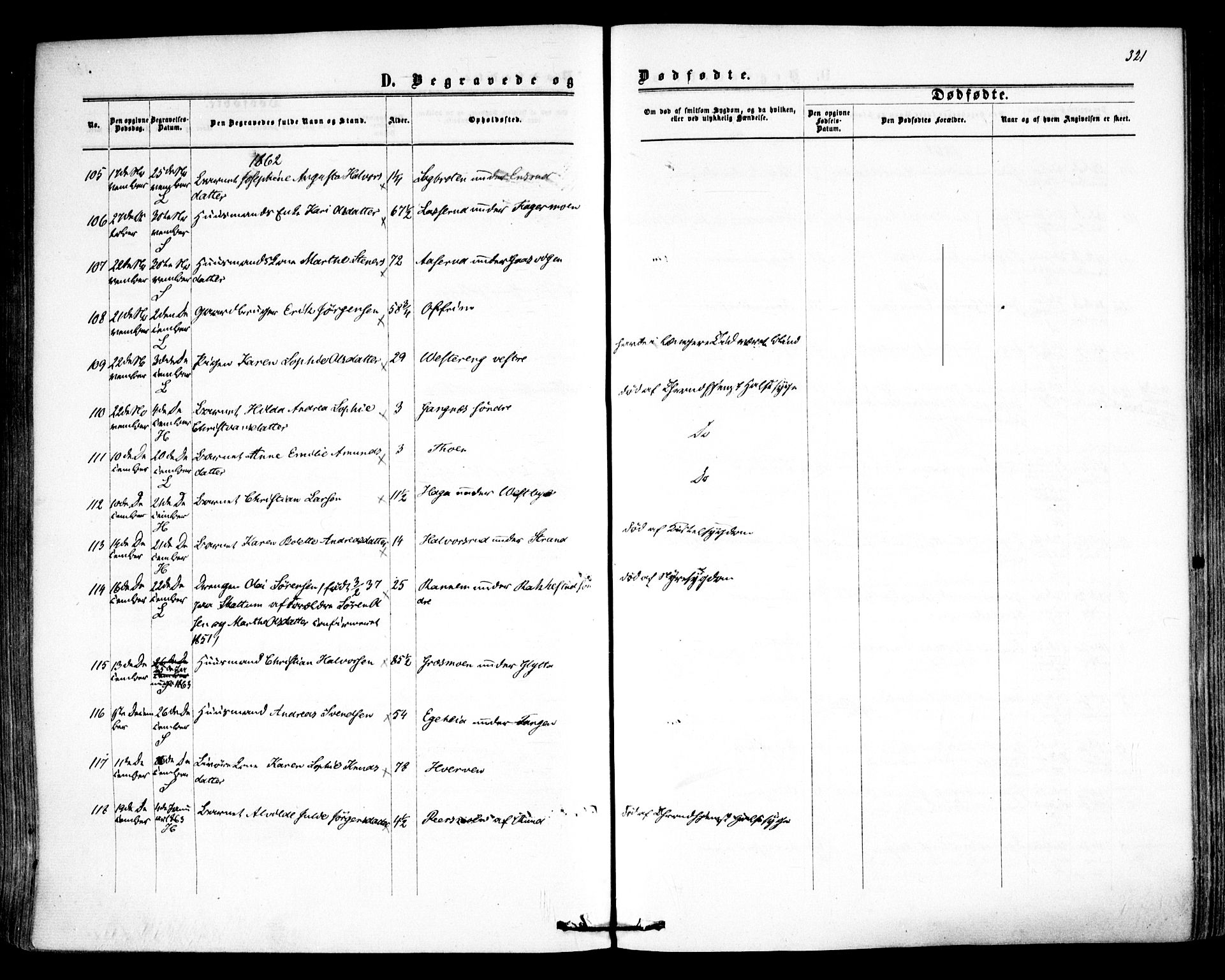 Høland prestekontor Kirkebøker, AV/SAO-A-10346a/F/Fa/L0011: Ministerialbok nr. I 11, 1862-1869, s. 321