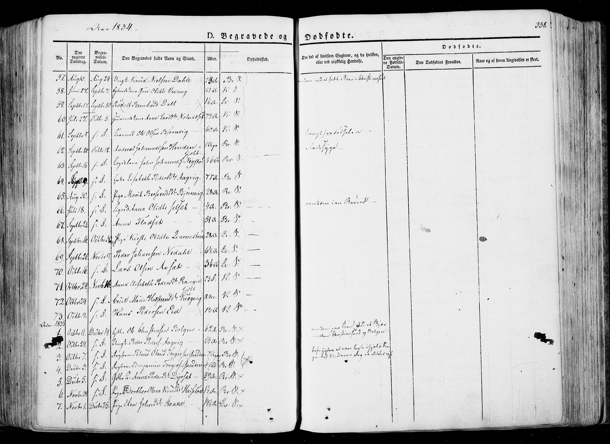 Ministerialprotokoller, klokkerbøker og fødselsregistre - Møre og Romsdal, AV/SAT-A-1454/568/L0803: Ministerialbok nr. 568A10, 1830-1853, s. 338