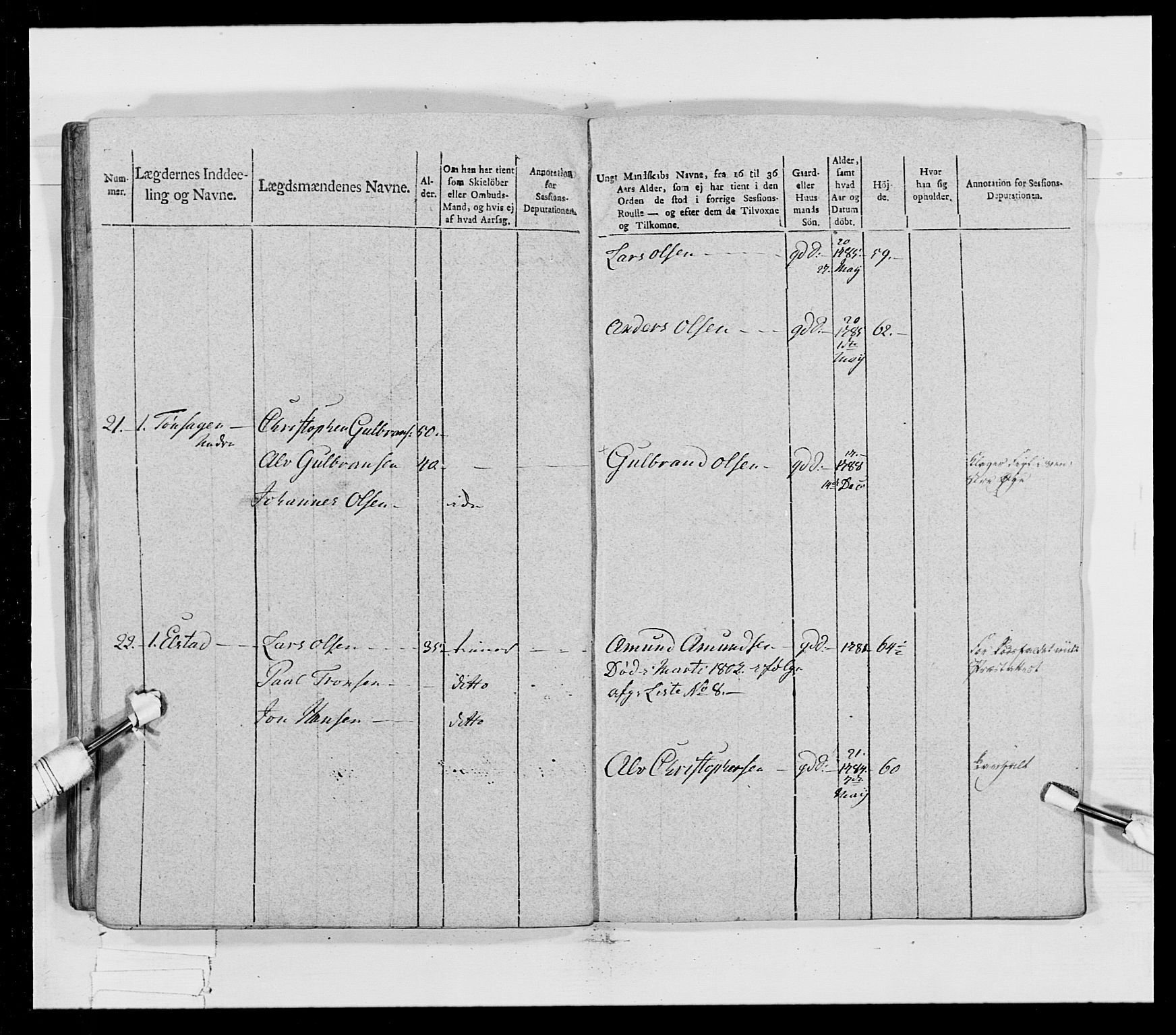 Generalitets- og kommissariatskollegiet, Det kongelige norske kommissariatskollegium, AV/RA-EA-5420/E/Eh/L0023: Norske jegerkorps, 1805, s. 66