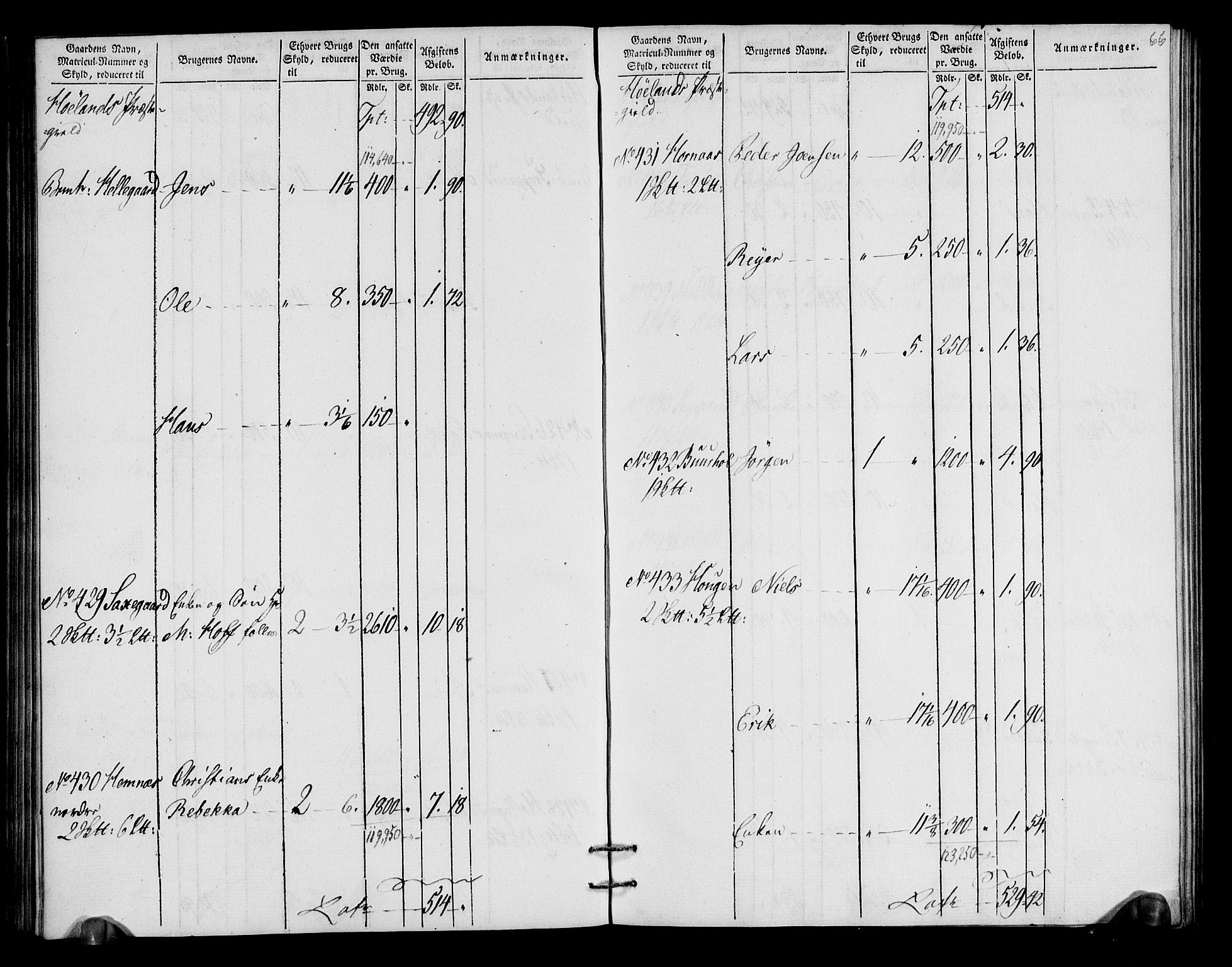 Rentekammeret inntil 1814, Realistisk ordnet avdeling, RA/EA-4070/N/Ne/Nea/L0018: Nedre Romerike fogderi. Oppebørselsregister, 1803-1804, s. 69