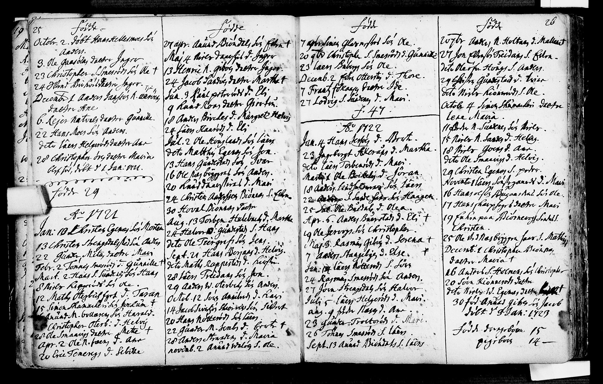 Nøtterøy kirkebøker, AV/SAKO-A-354/F/Fa/L0001: Ministerialbok nr. I 1, 1686-1738, s. 25-26