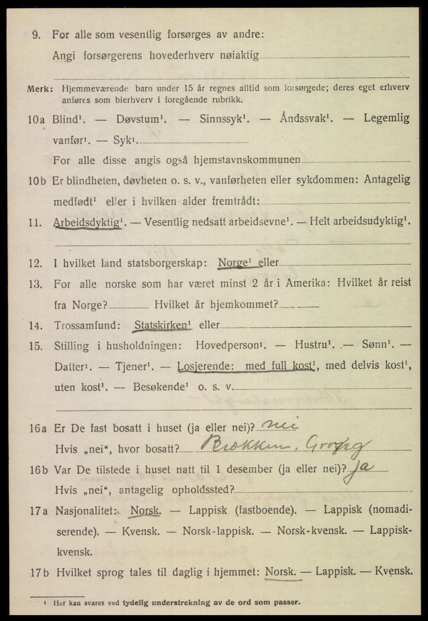 SAT, Folketelling 1920 for 1742 Grong herred, 1920, s. 5604