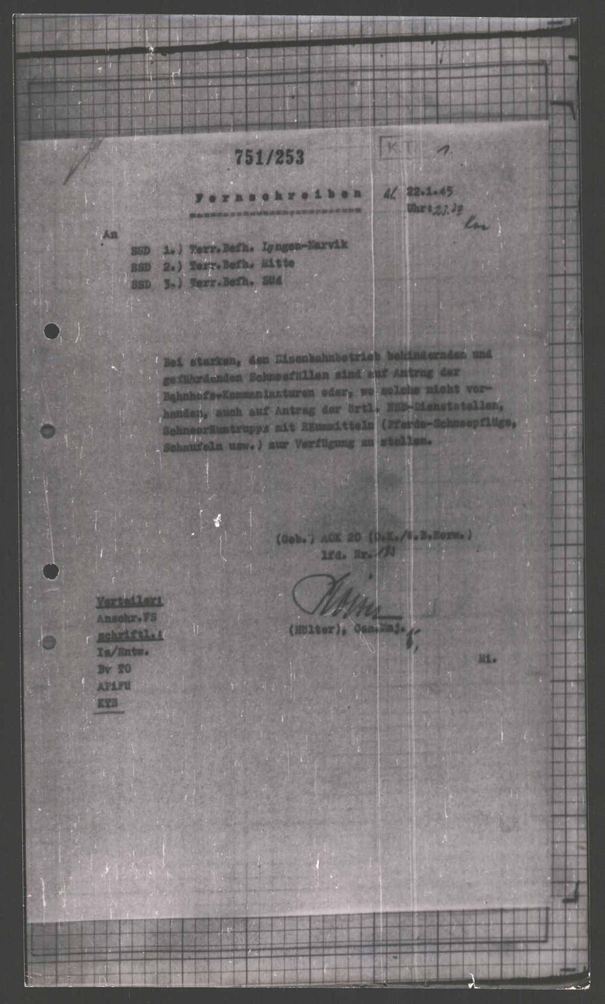 Forsvarets Overkommando. 2 kontor. Arkiv 11.4. Spredte tyske arkivsaker, AV/RA-RAFA-7031/D/Dar/Dara/L0002: Krigsdagbøker for 20. Gebirgs-Armee-Oberkommando (AOK 20), 1945, s. 230