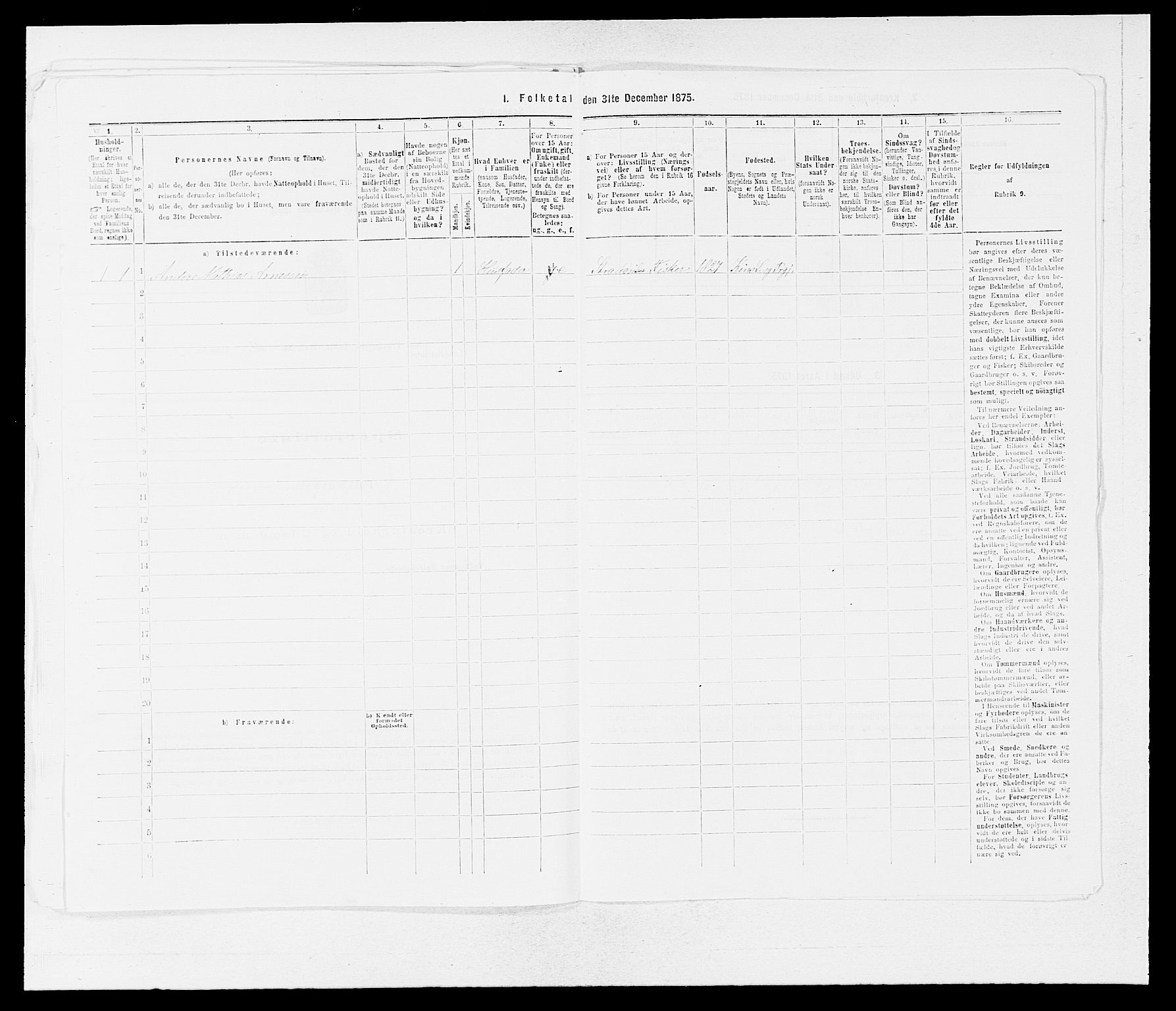 SAB, Folketelling 1875 for 1437L Kinn prestegjeld, Kinn sokn og Svanøy sokn, 1875, s. 314