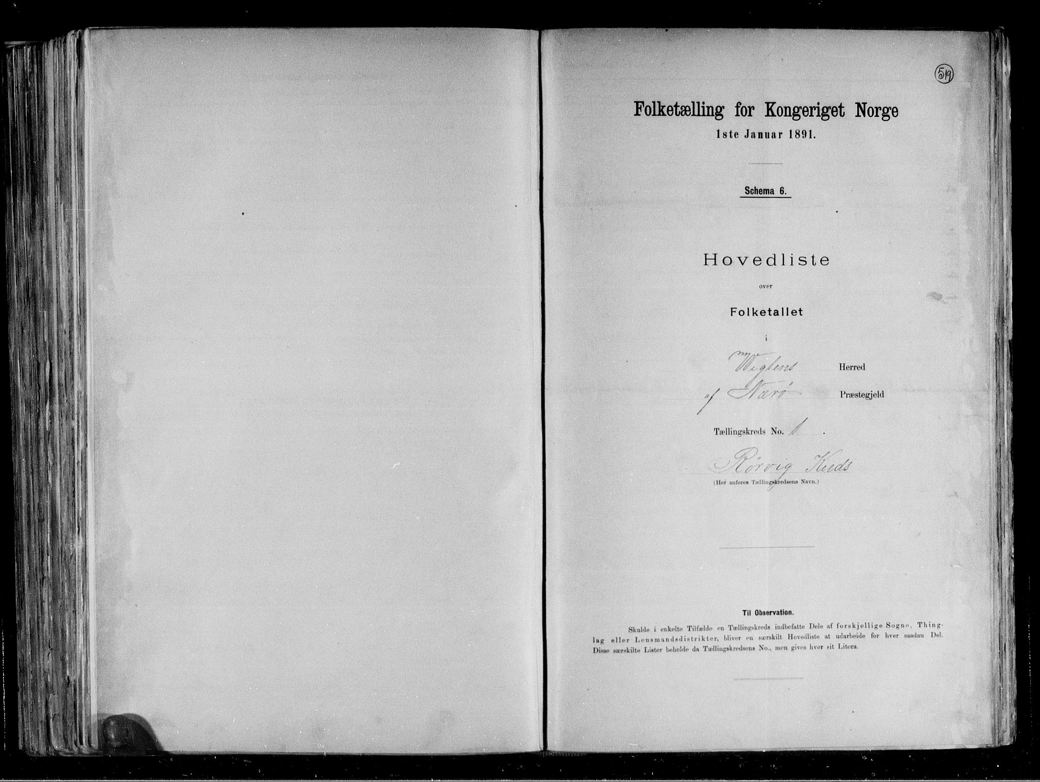 RA, Folketelling 1891 for 1750 Vikna herred, 1891, s. 4