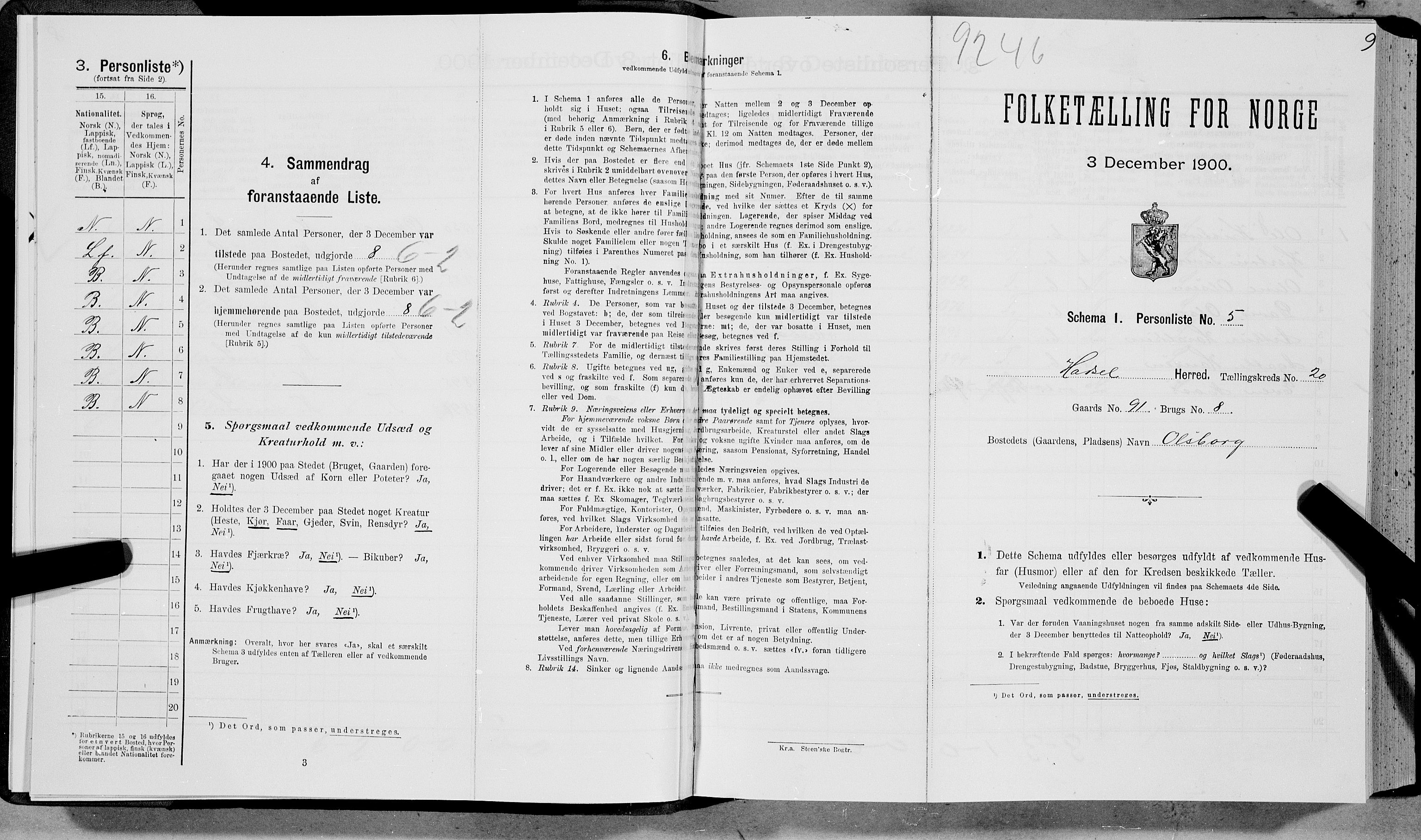 SAT, Folketelling 1900 for 1866 Hadsel herred, 1900, s. 1904