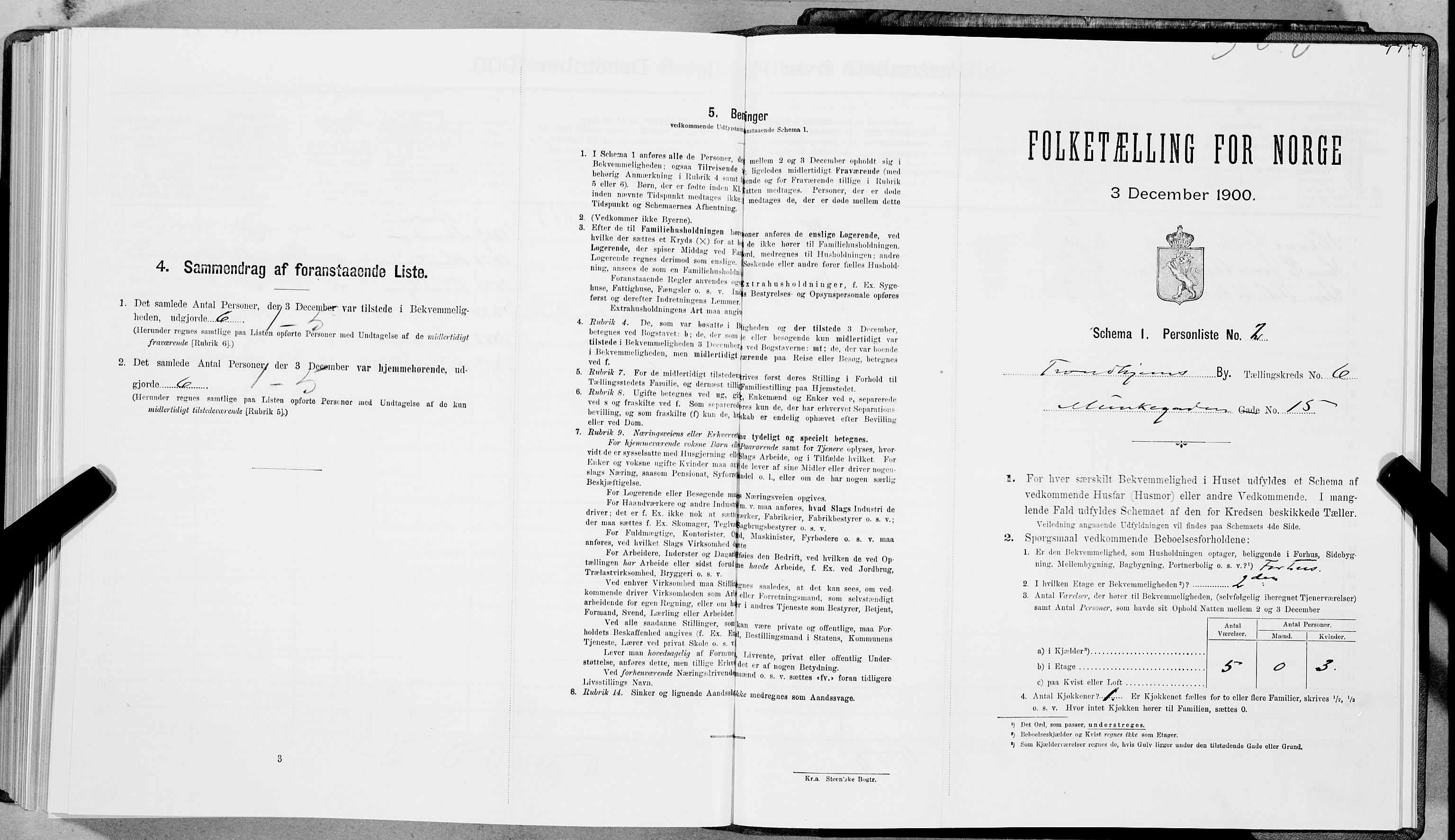 SAT, Folketelling 1900 for 1601 Trondheim kjøpstad, 1900, s. 1023