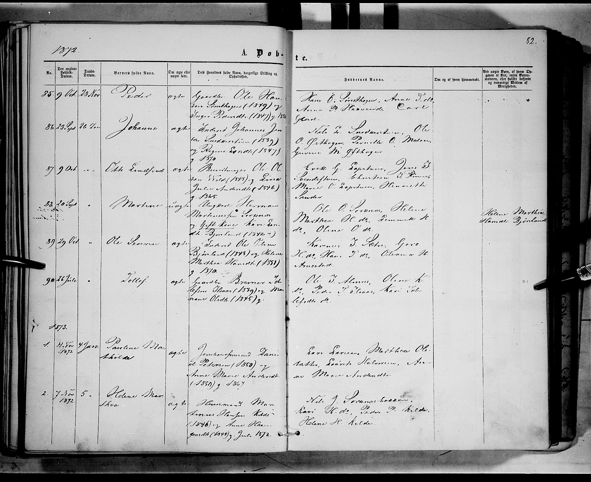 Åmot prestekontor, Hedmark, AV/SAH-PREST-056/H/Ha/Haa/L0008: Ministerialbok nr. 8, 1862-1875, s. 82