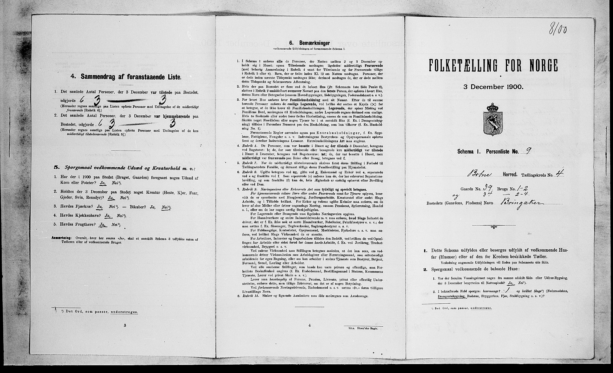 RA, Folketelling 1900 for 0715 Botne herred, 1900, s. 572