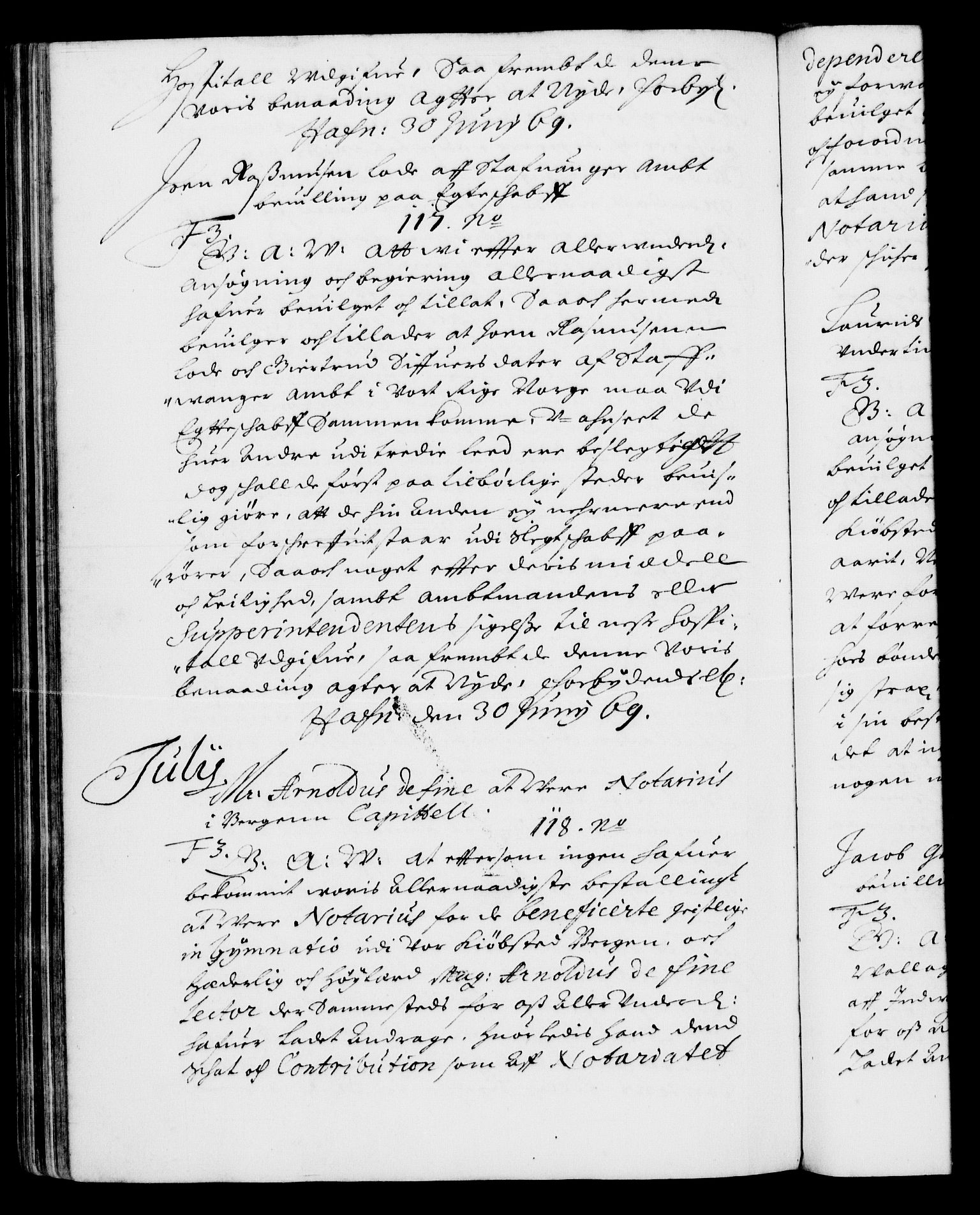 Danske Kanselli 1572-1799, RA/EA-3023/F/Fc/Fca/Fcaa/L0010: Norske registre (mikrofilm), 1660-1670, s. 873b